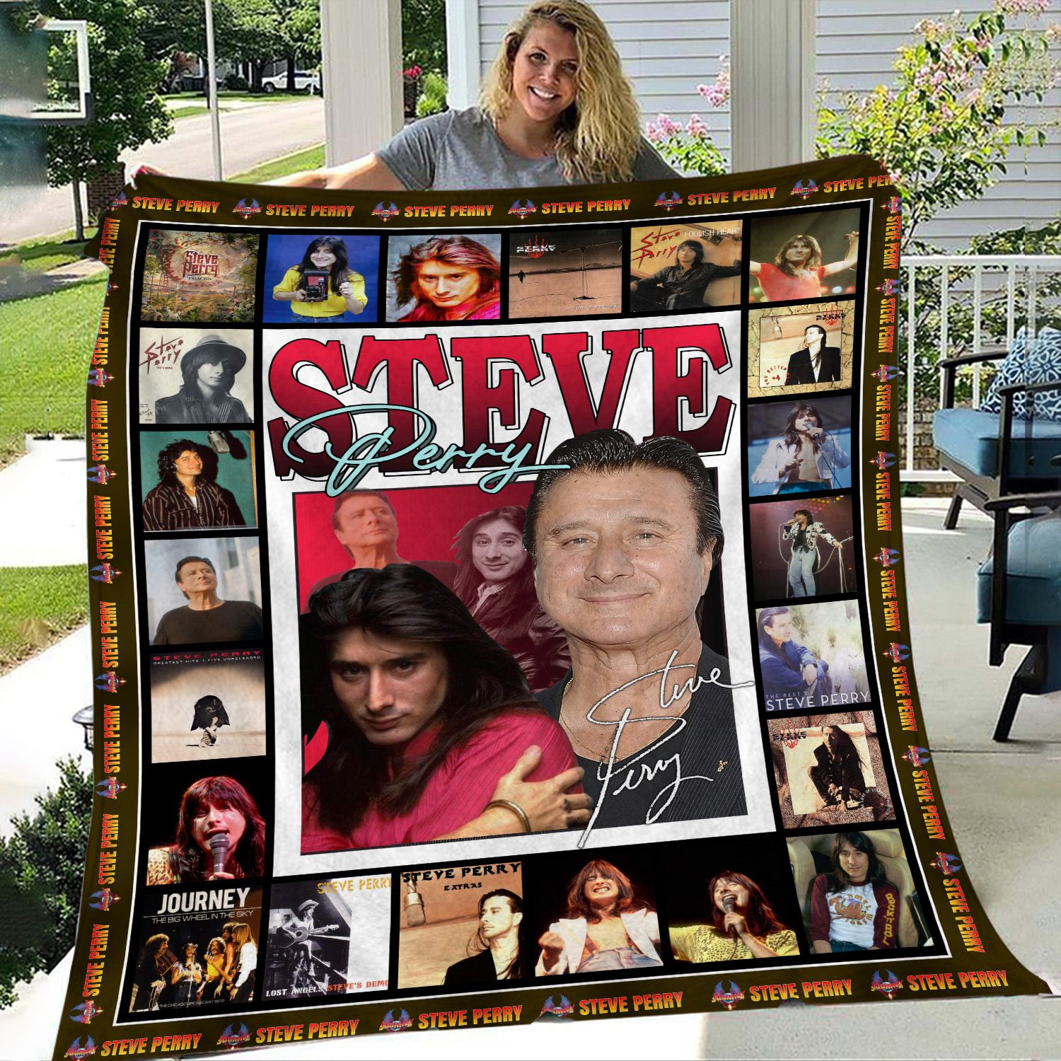 Steve Perry Inspired Throw Blanket