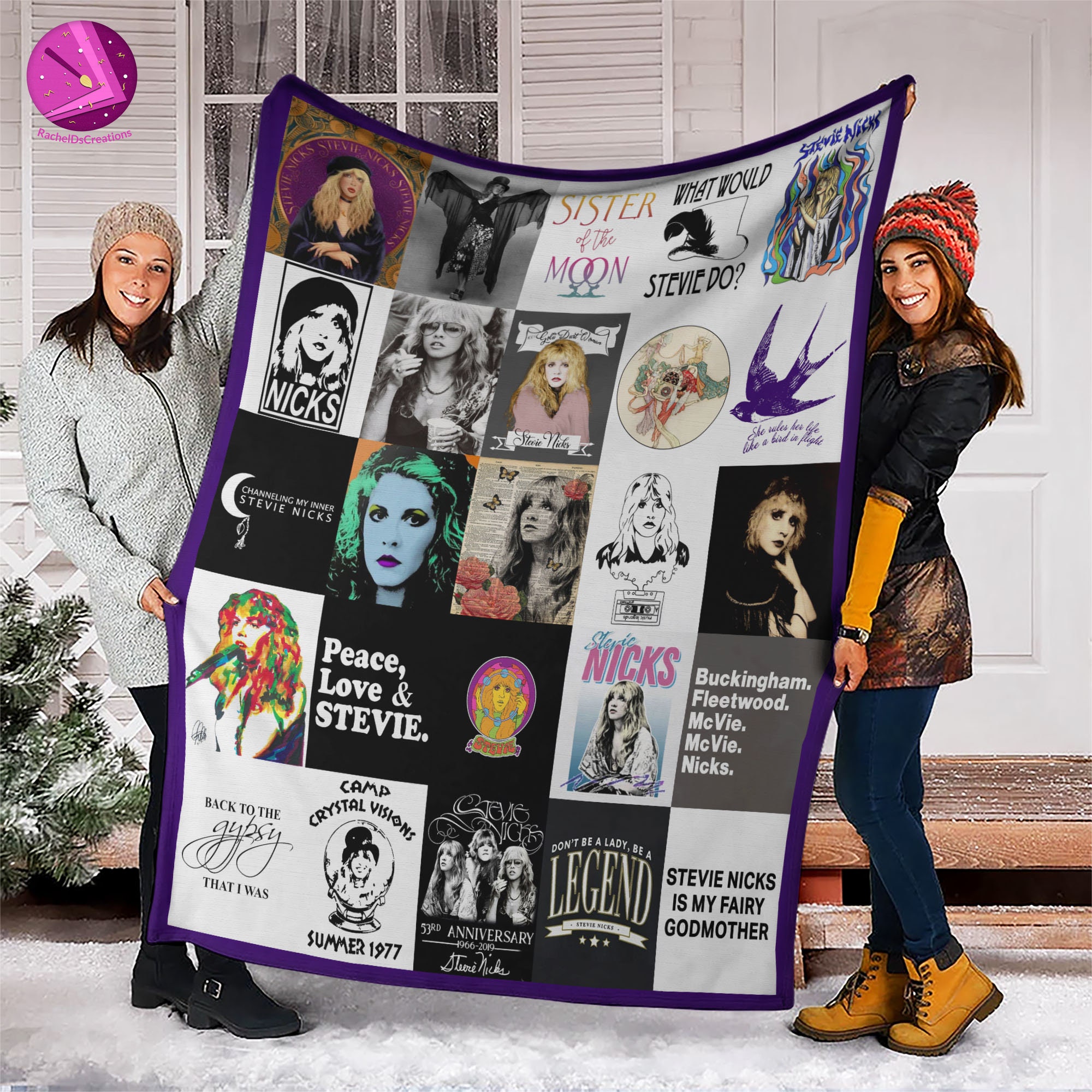 Stevie Nicks The Gypsy Music Blanket Quilt