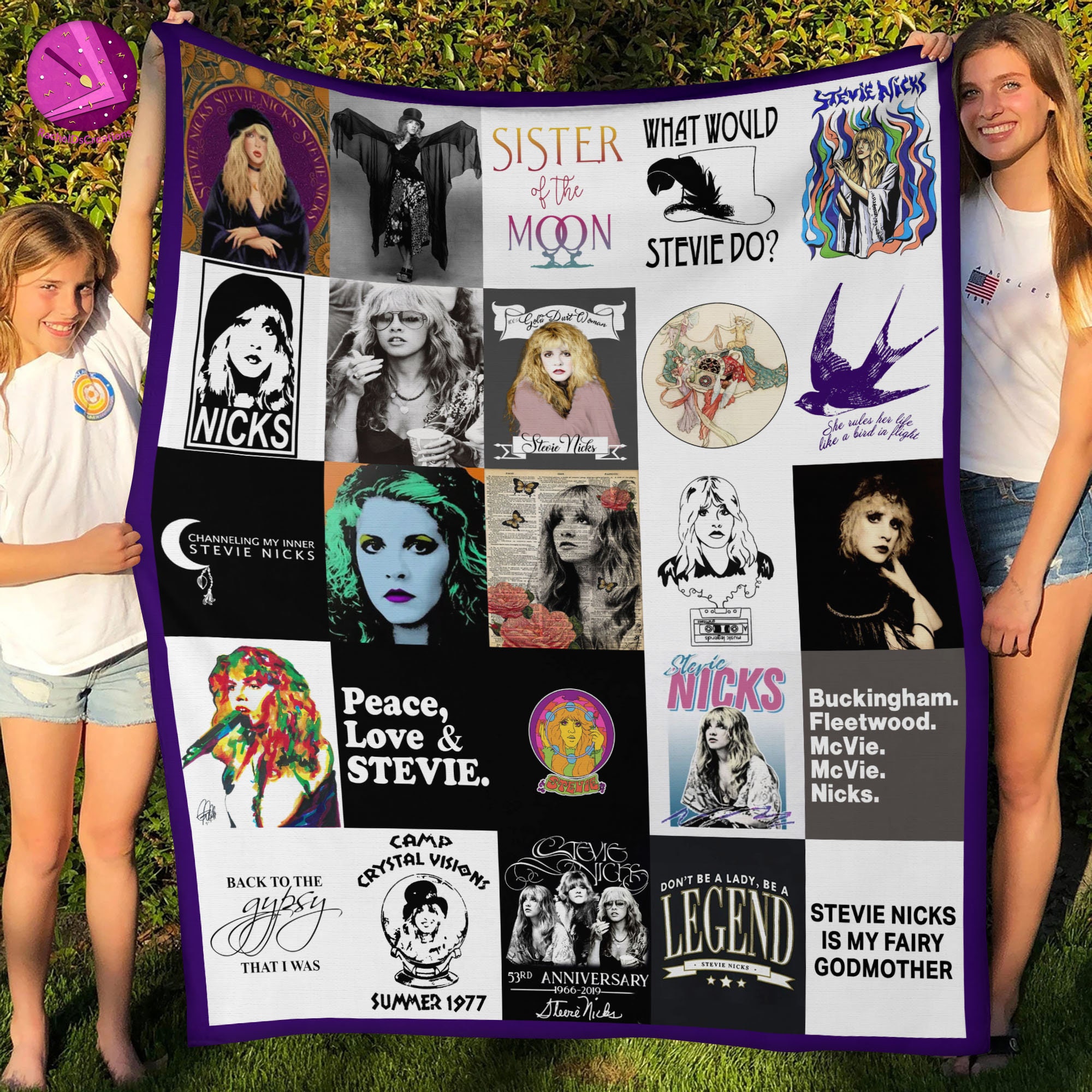 Stevie Nicks The Gypsy Music Blanket Quilt