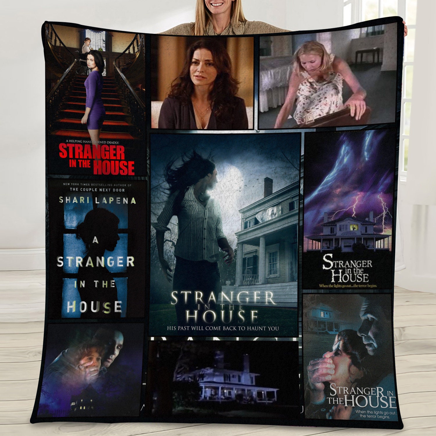 Stranger In The House Vintage 90S Chrismtas Funny Movie Blanket