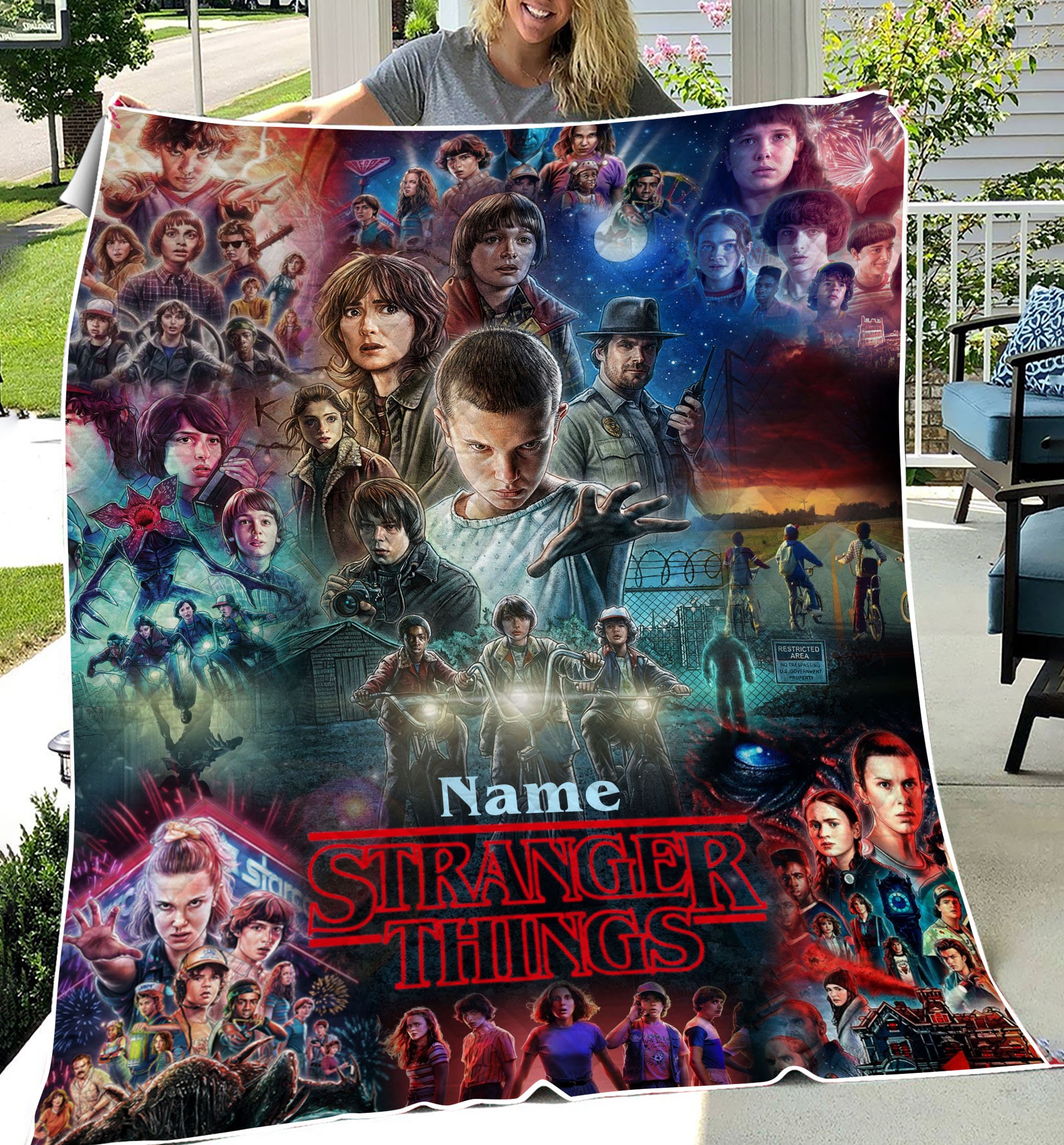 Stranger Things Season 4 2024 Netflix Blanket Fan Gift