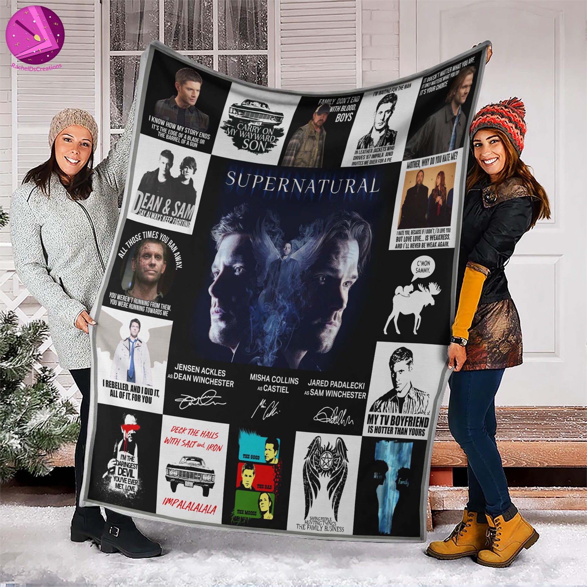 Supernatural Dean Winchester Dean Sam Blanket Quilt