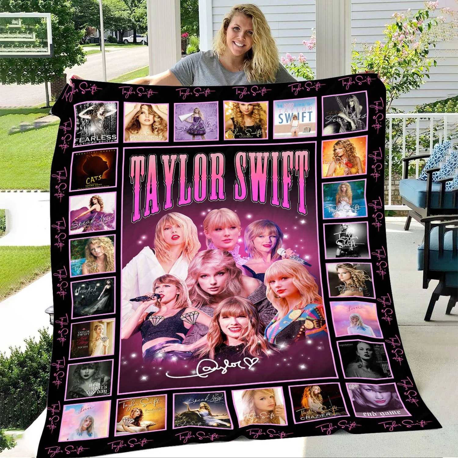 Taylor Swift Inspired Throw Blanket