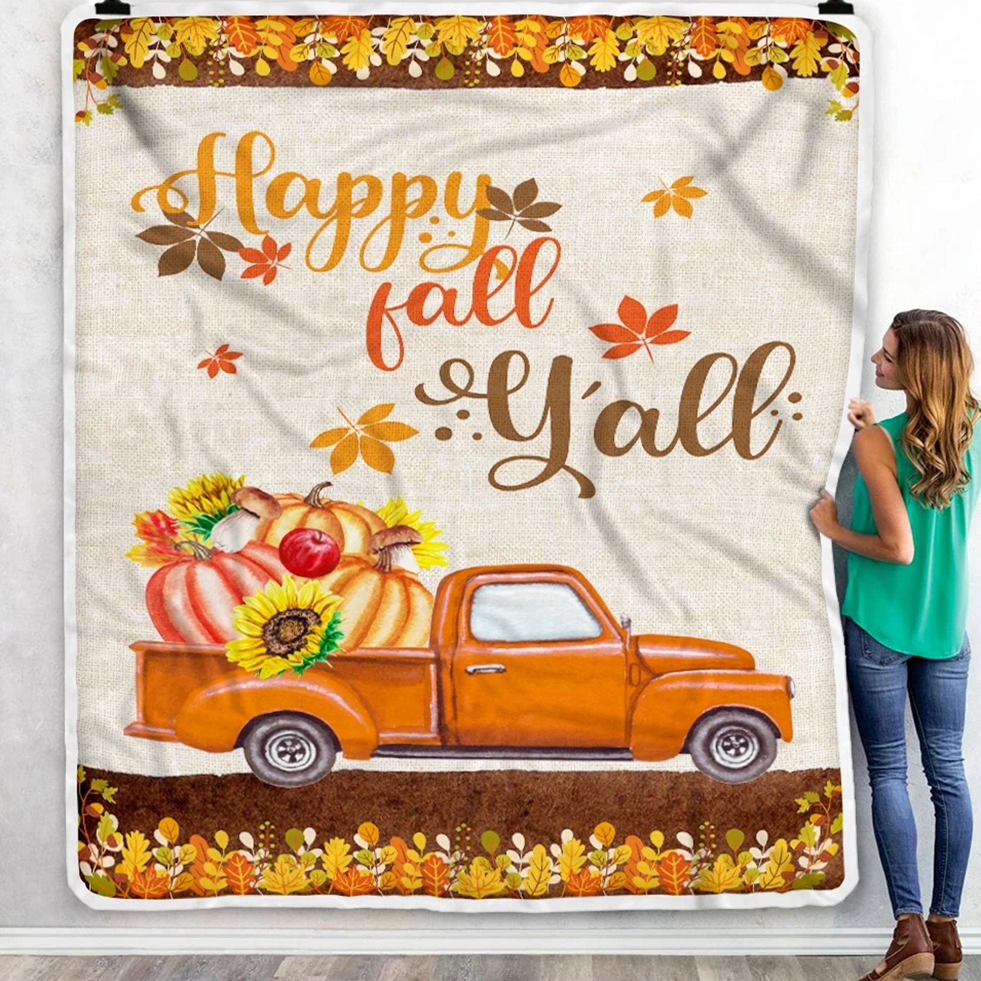 Thanksgiving Quilt Fall Blanket