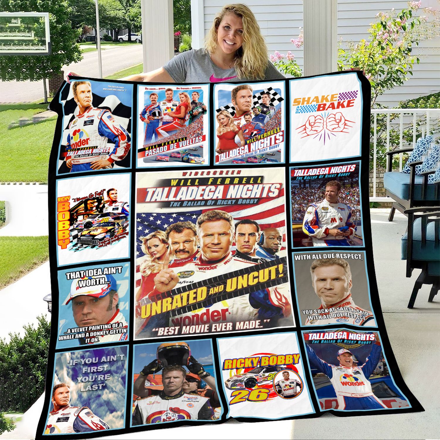 The Ballad Of Ricky Bobby Throw Blanket