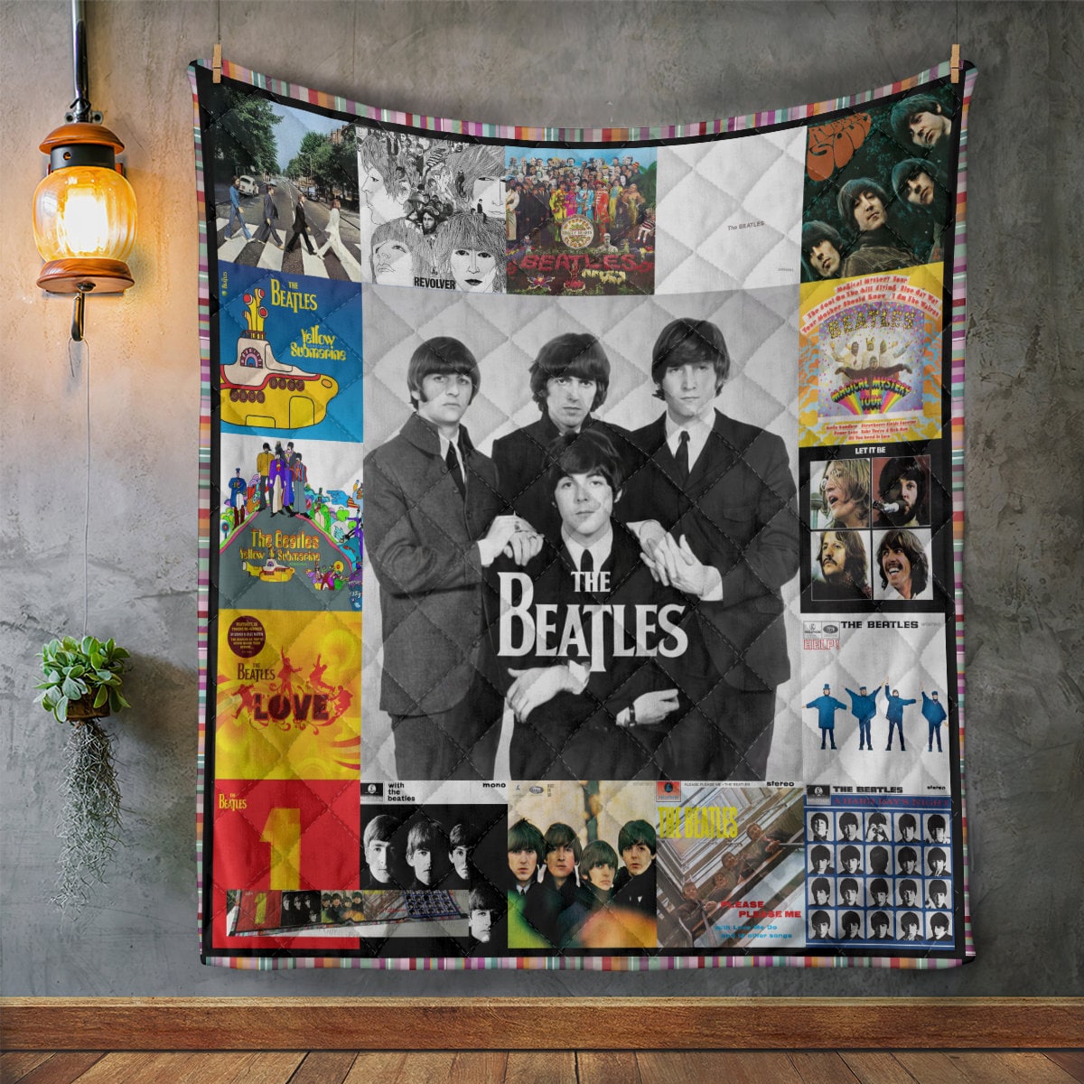 The Beatles Album Cover Fleece Blanket