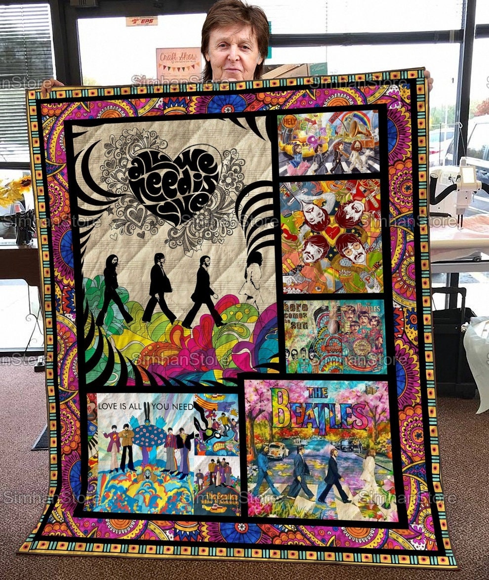 The Beatles Music Mother’s Gifts Quilt