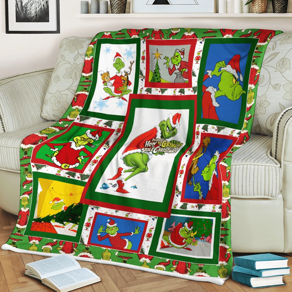 The Grinch Christmas Unique Blanket For Picnics