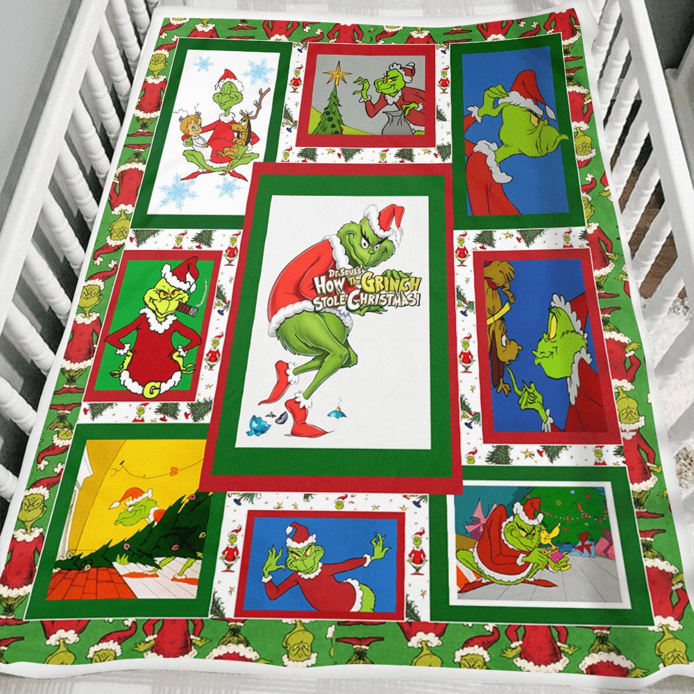 The Grinch Christmas Unique Blanket For Picnics