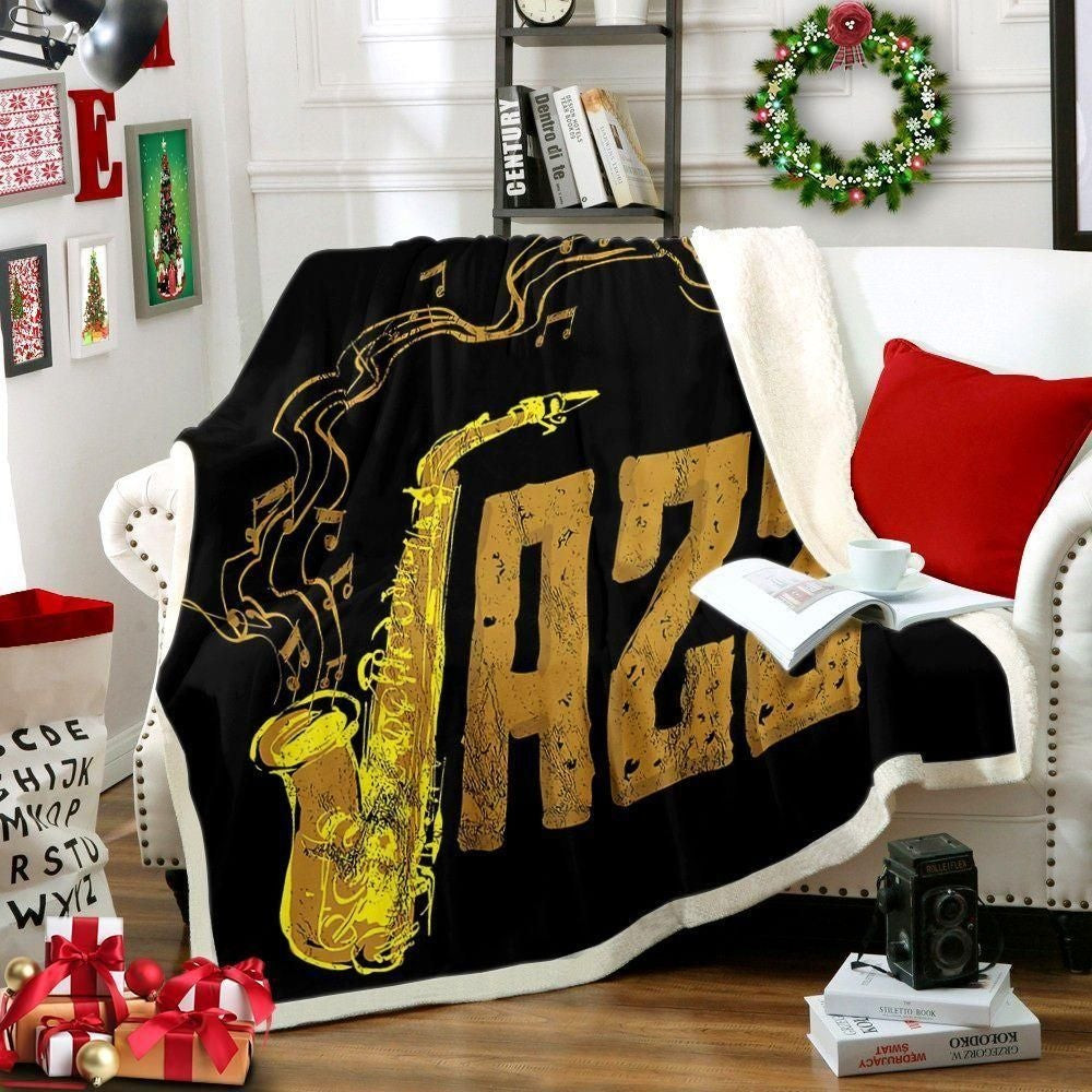 The Love Of Jazz Throw Blanket