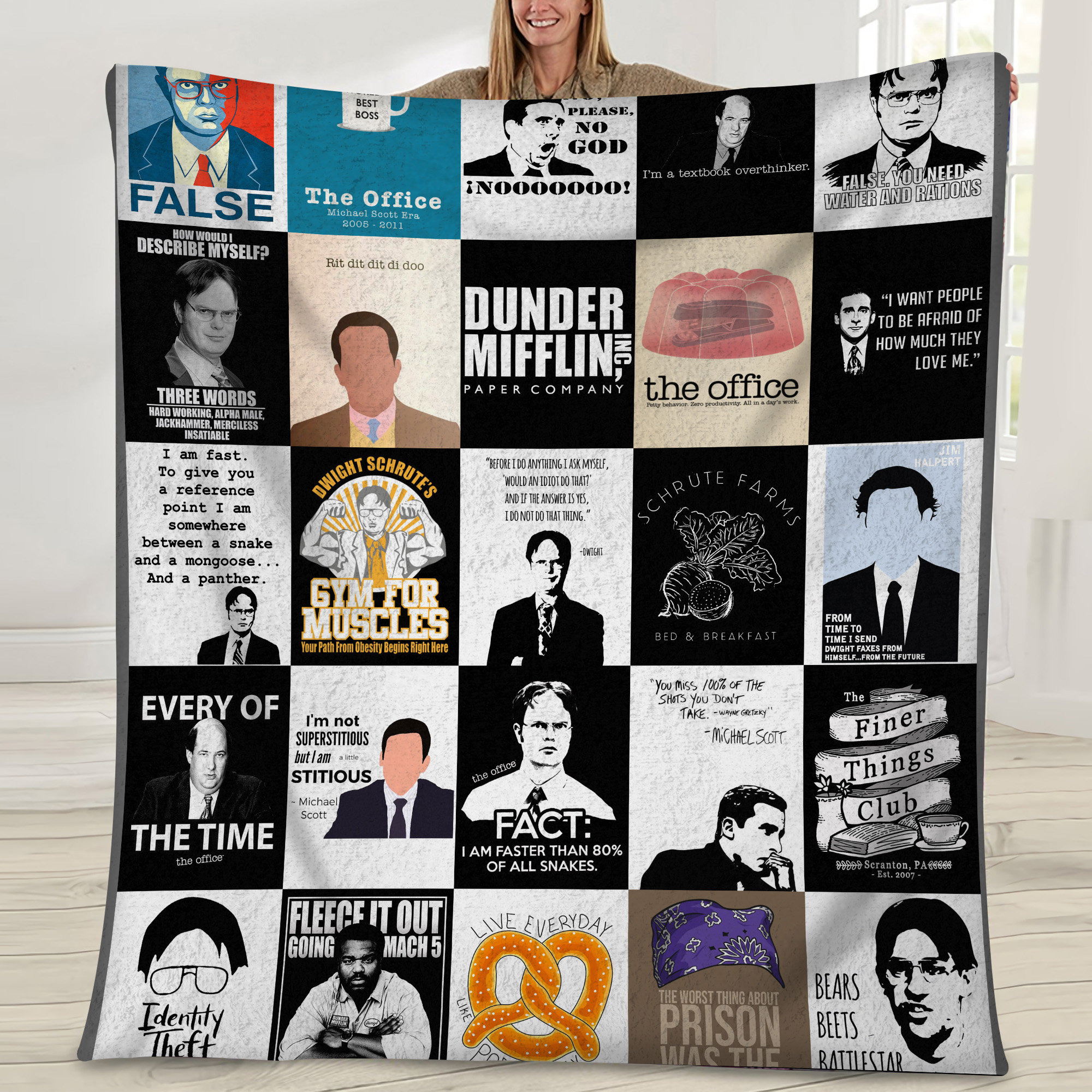 The Office Tv Show Classic Movie Blanket