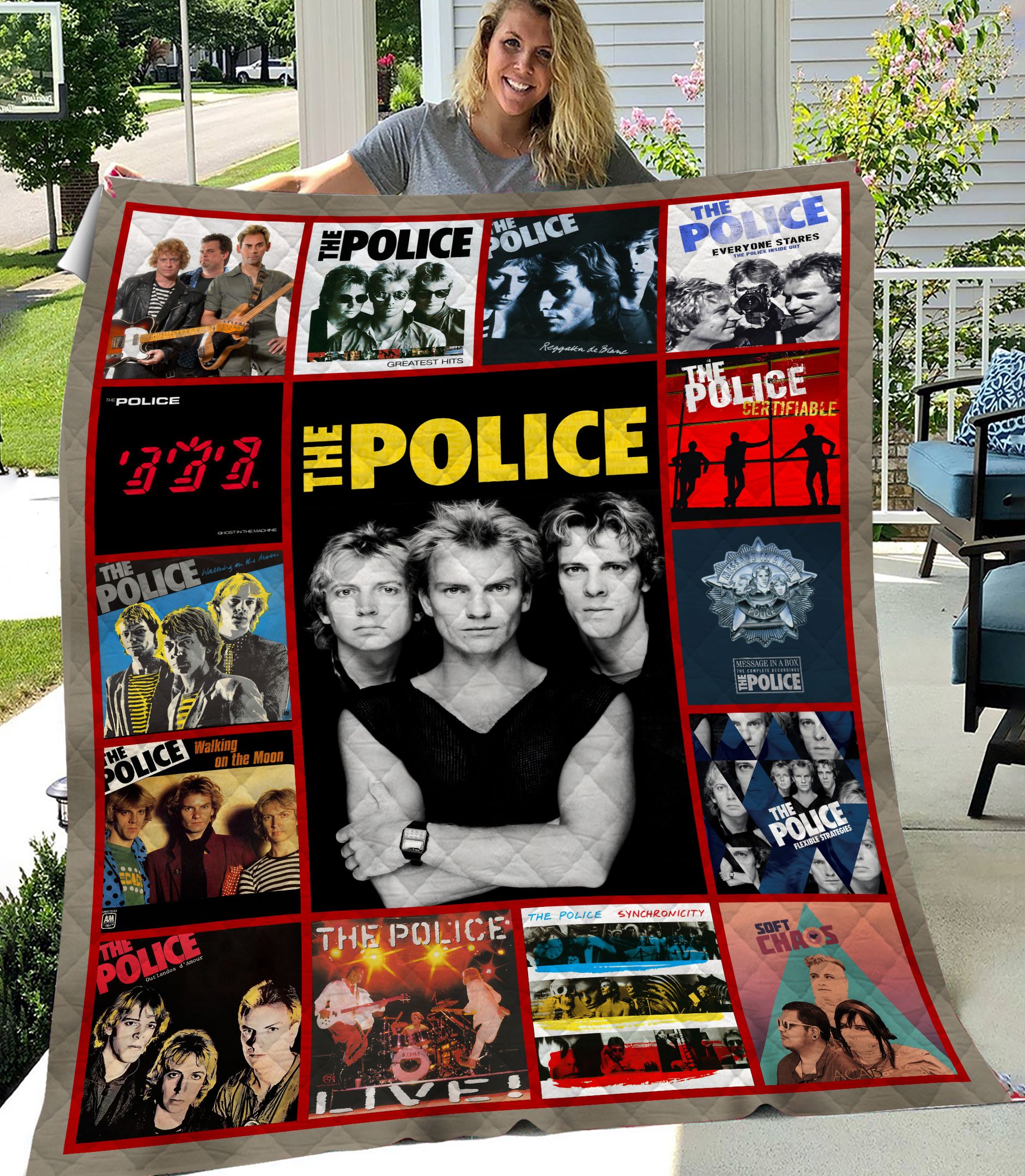 The Police Albums Throw Blanket