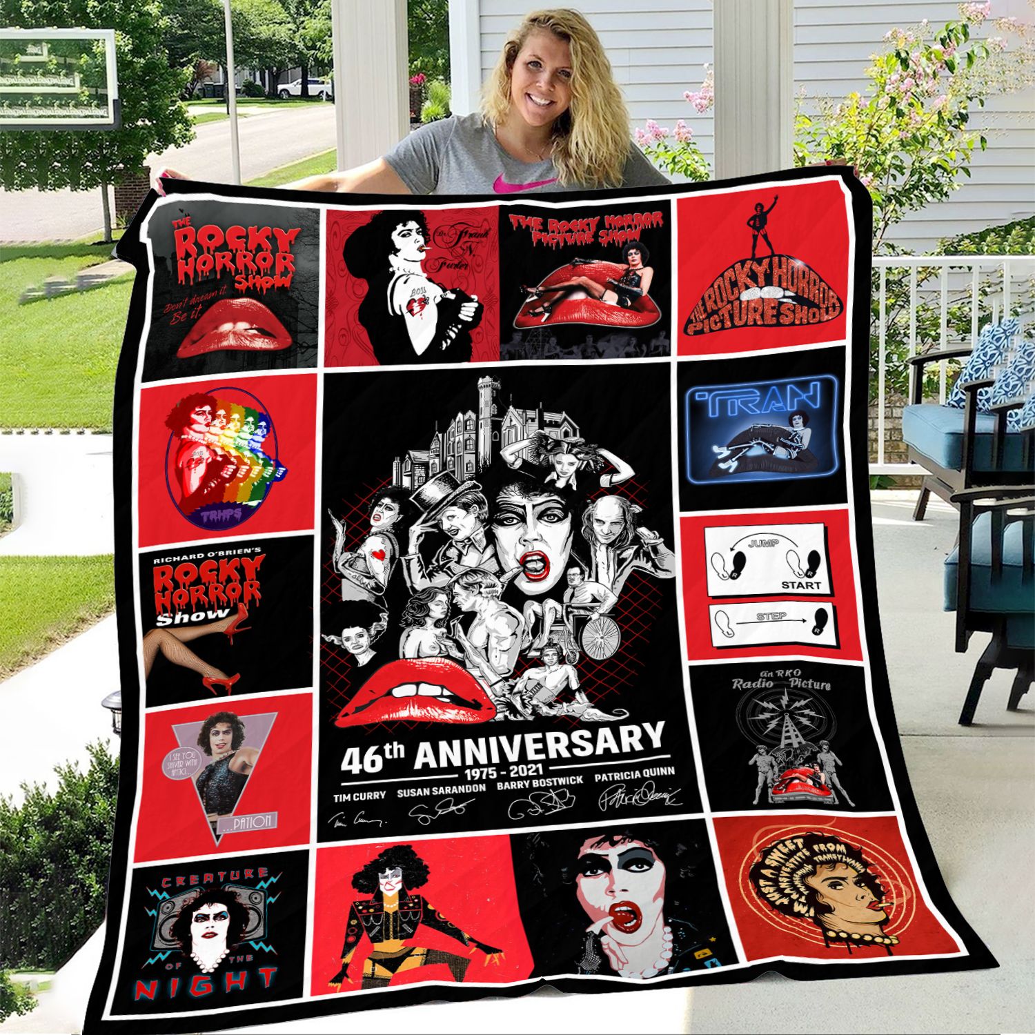 The Rocky Horror Picture Show Th Anniversary Signature Throw Blanket