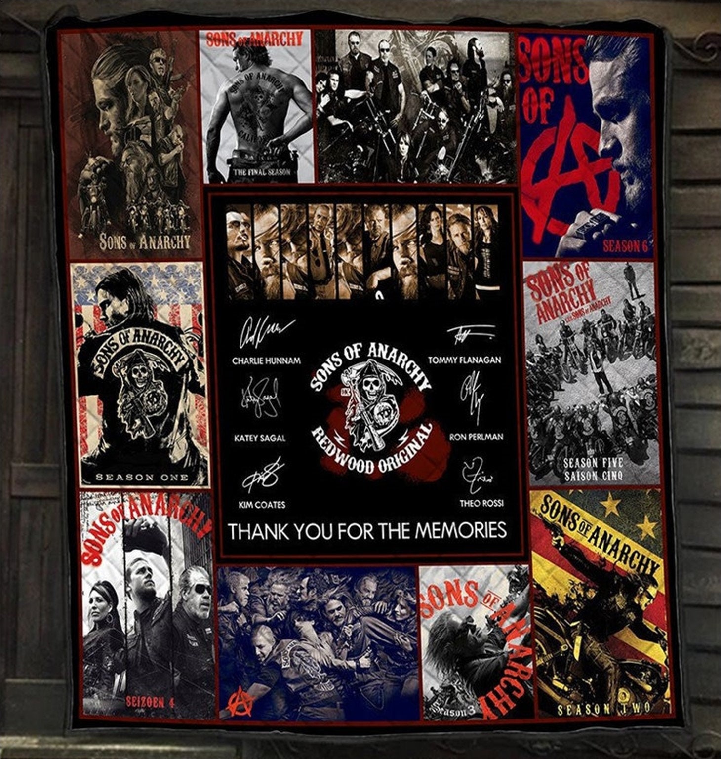 The Sons Of Anarchy 13Th Anniversary Movie Fan Blanket