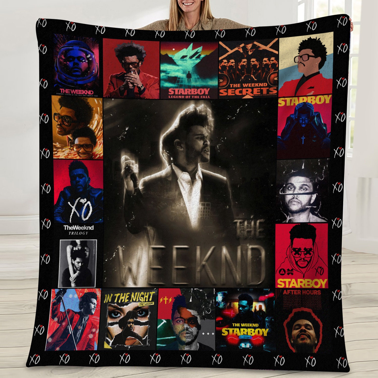 The Weeknd Music Mockup Blanket