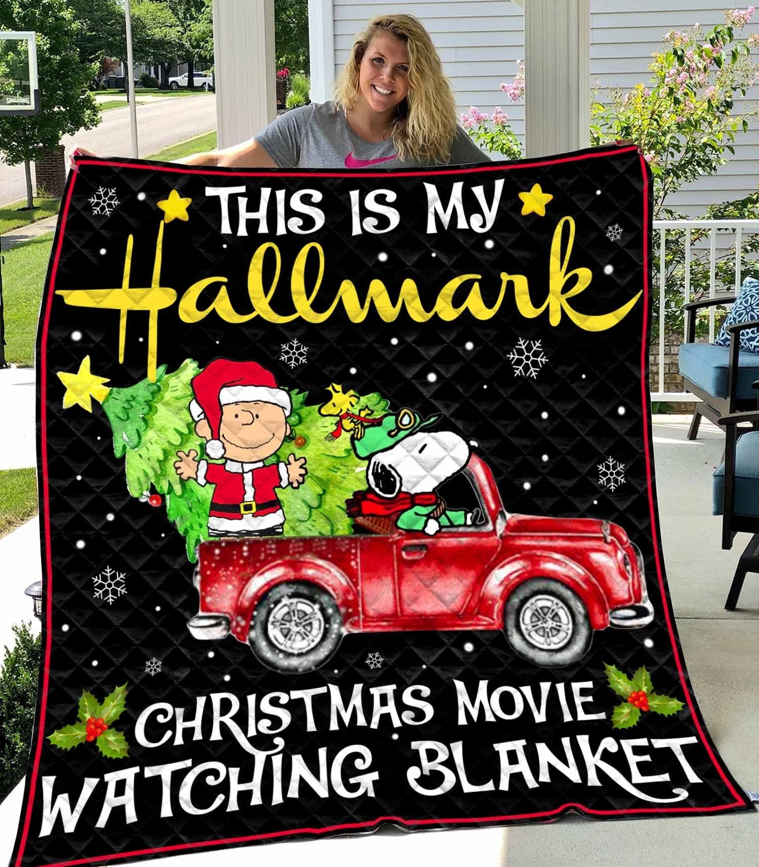 This Is My Christmas Truck Fleece Sherpa Blanket