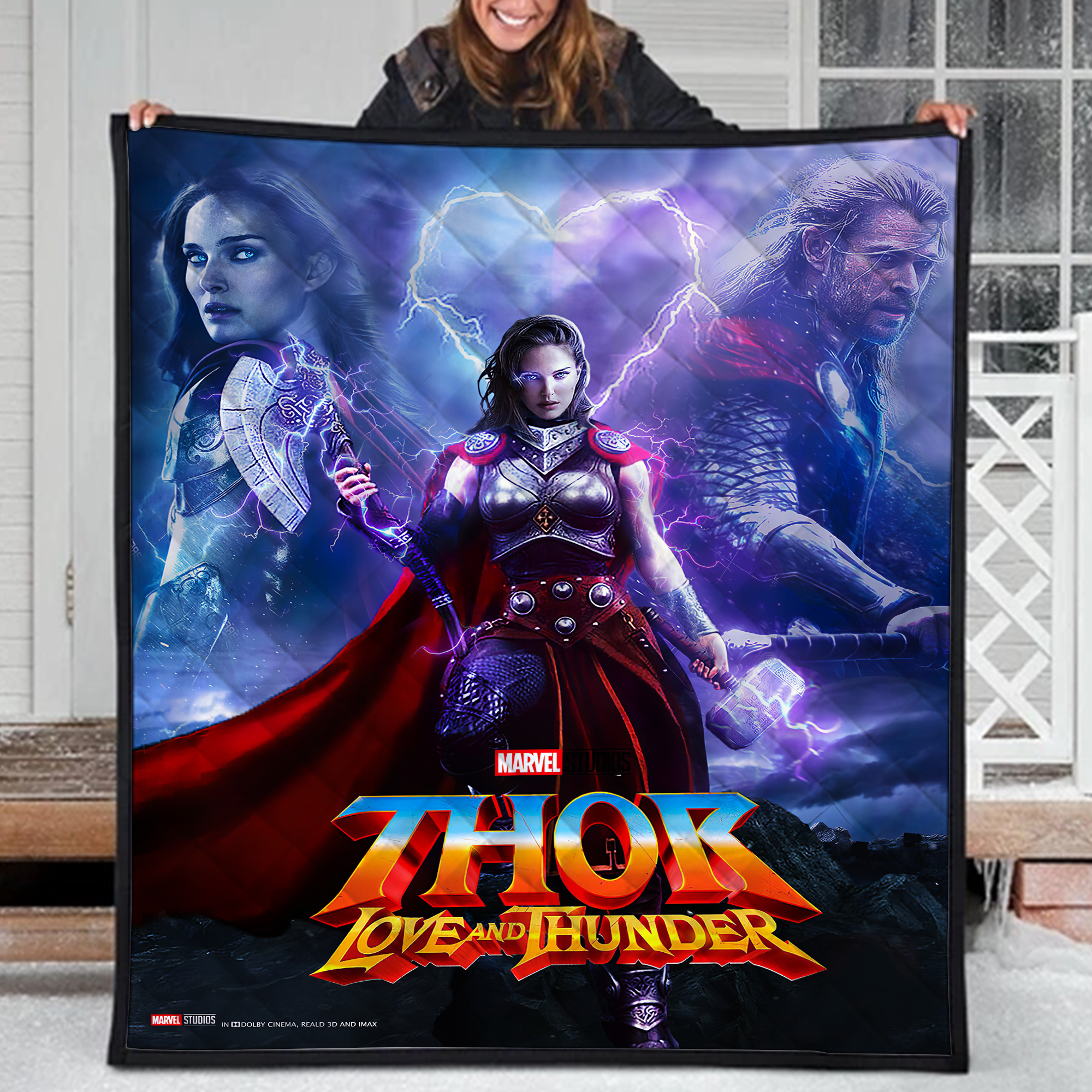 Thor Love And Thunder Marvel Comics Quilt Blanket