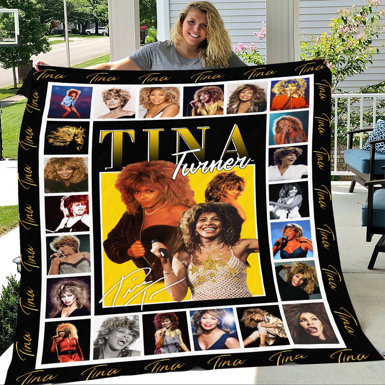 Tina Turner Inspired Throw Blanket