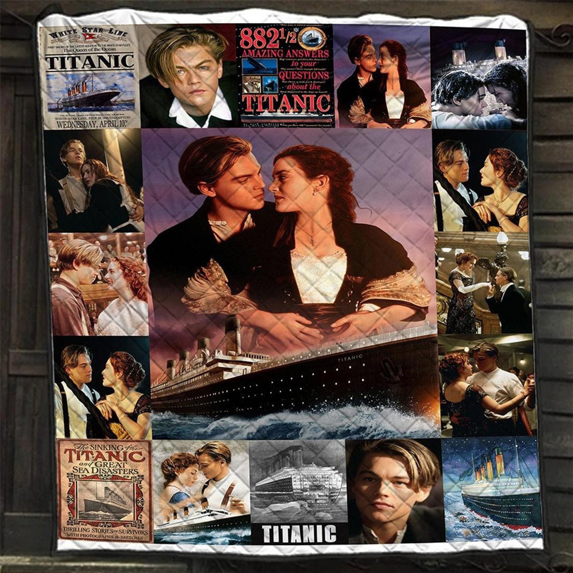 Titanic American Epic Romance And Disaster Film Quilt Blanket