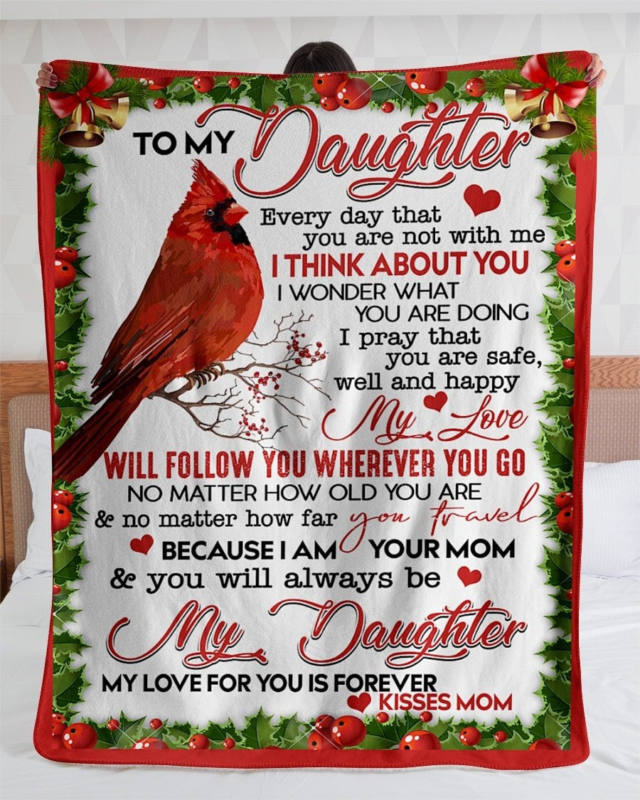 To My Daughter My Love For You Is Forever Christmas Gift For Daughter From Mom Throw Blanket