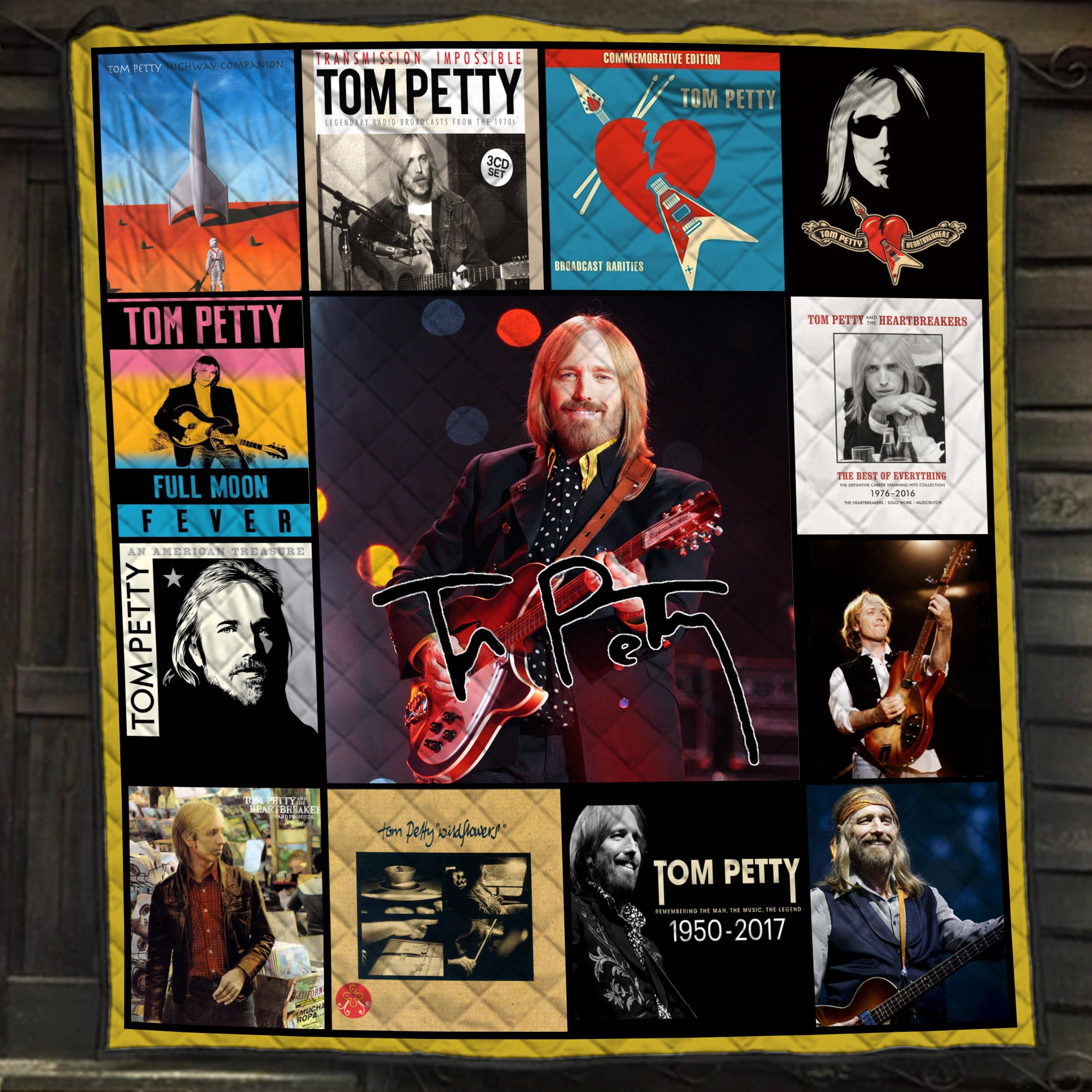 Tom Petty Albums For Rock Musical Lovers Quilt Blanket