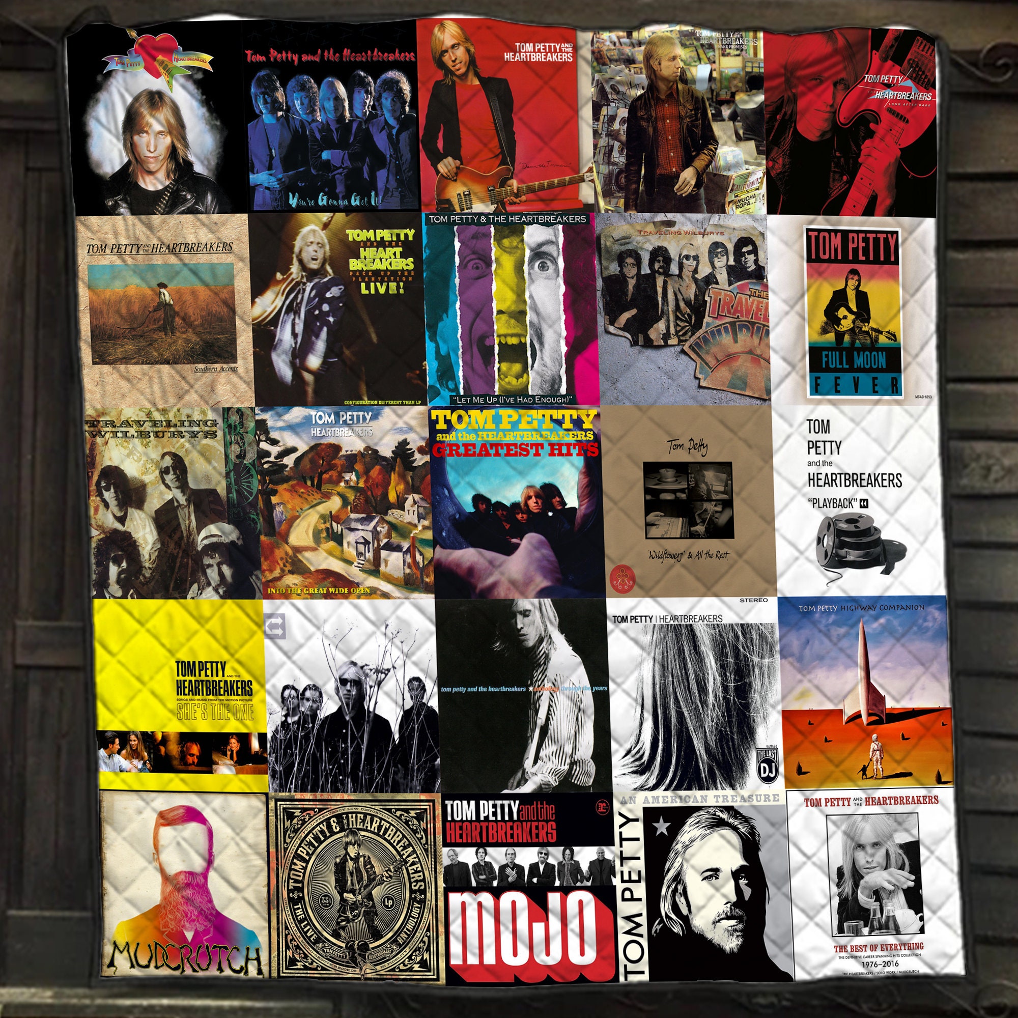 Tom Petty Albums Gift For Rock Musical Lovers Quilt