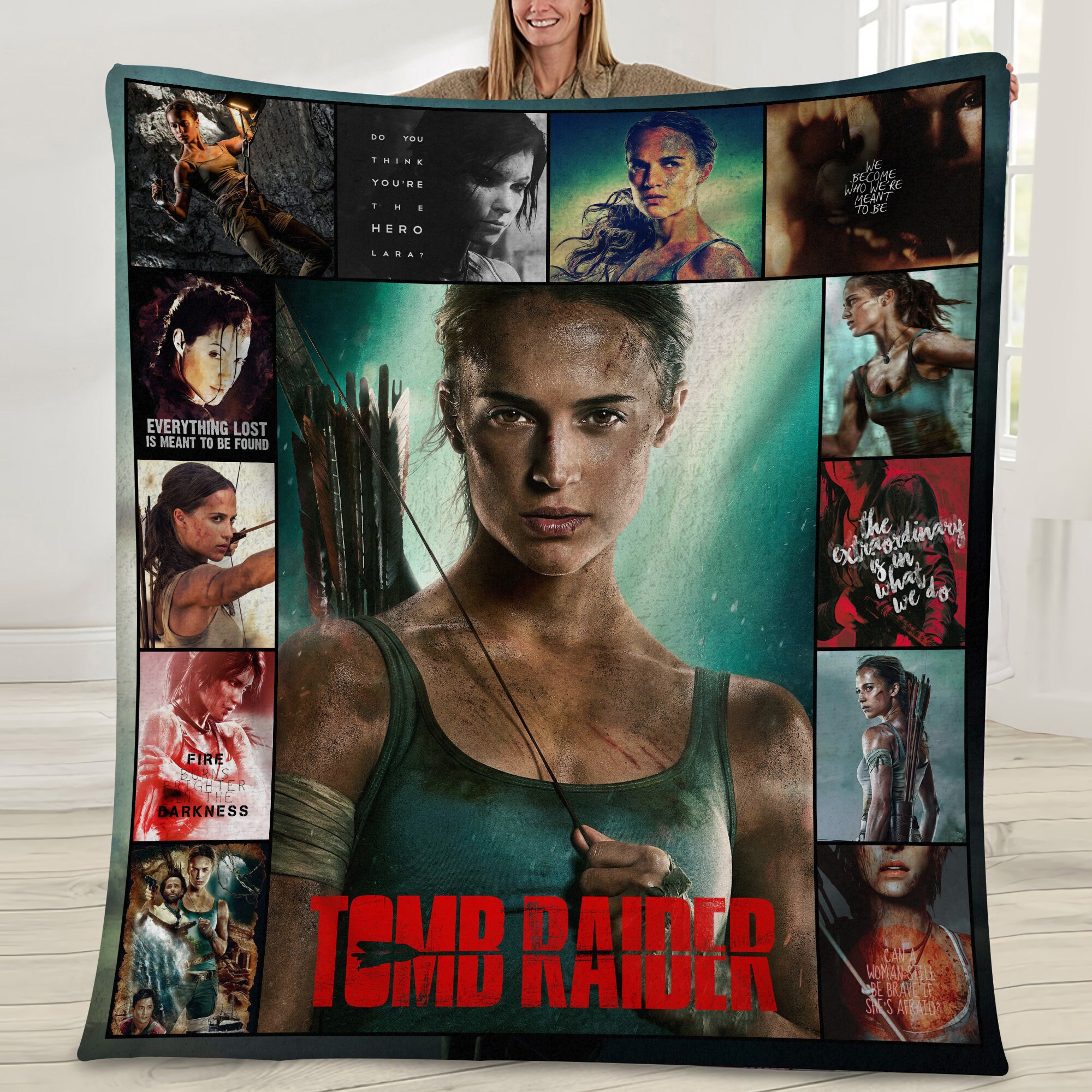 Tomb Raider Movie Blanket