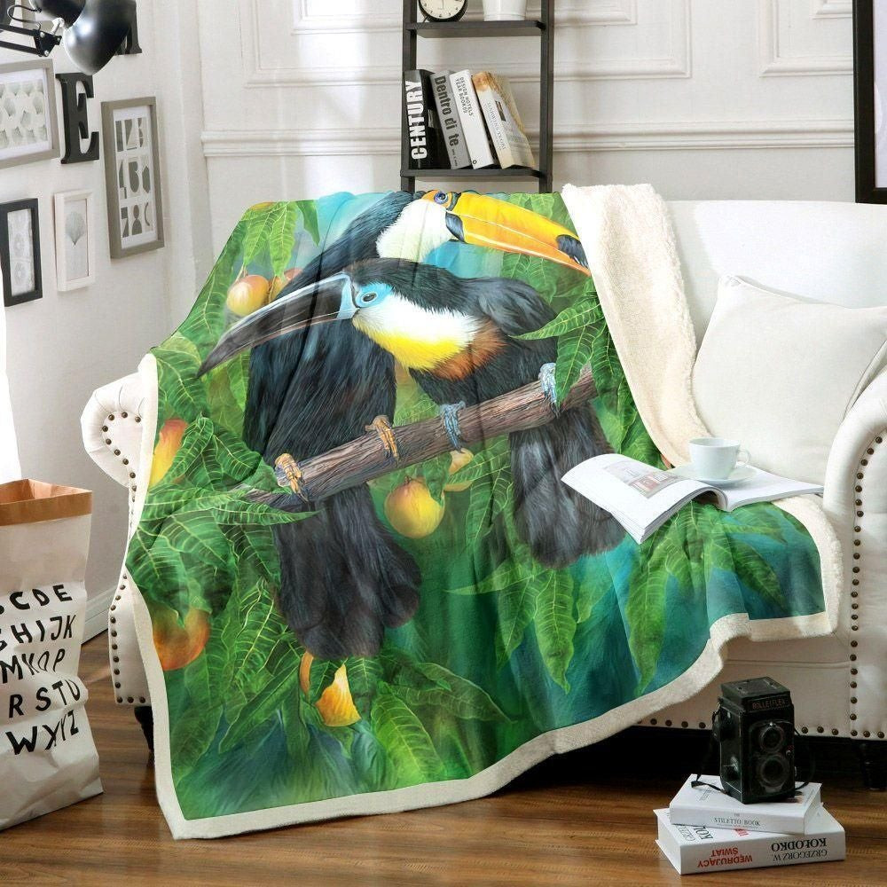 Toucans Wildlife Throw Blanket