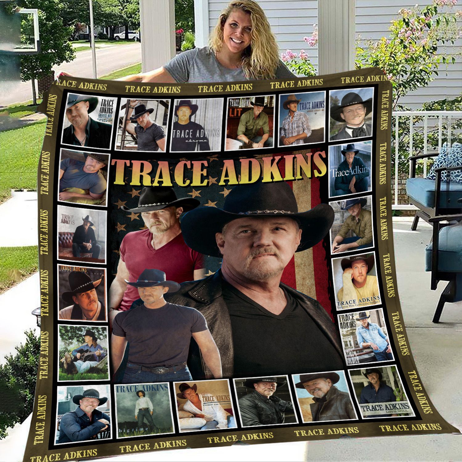 Trace Adkins Inspired Throw Blanket