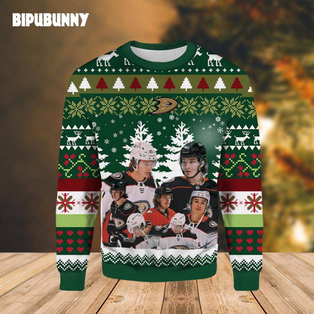 Trevor Zegras Anaheim Ducks Ugly Christmas Sweater