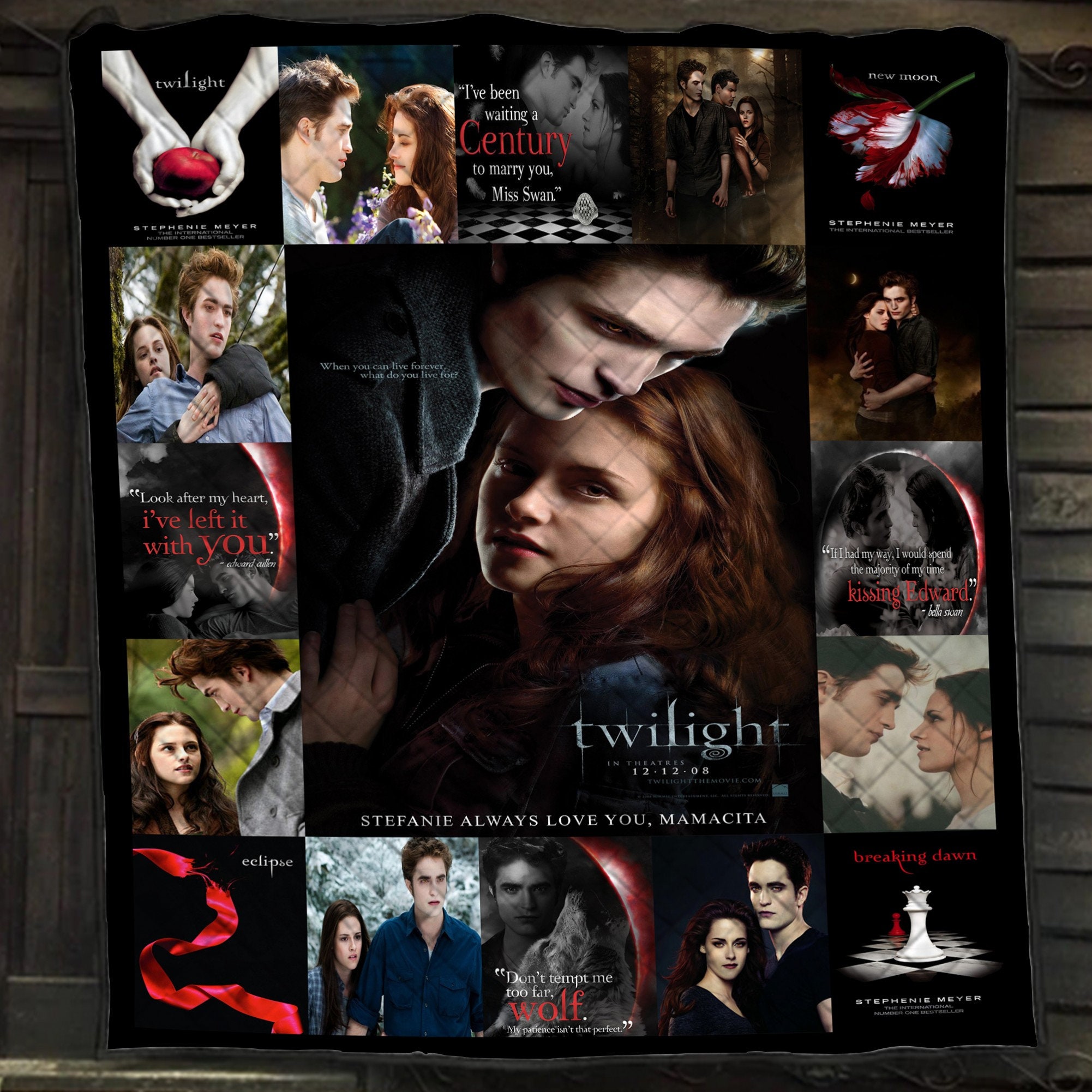 Twilights Blanket Edward And Bella Team Fan