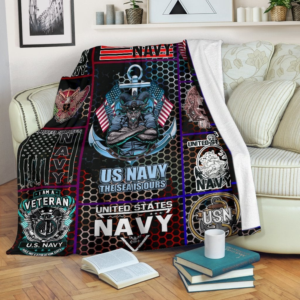 US Navy Has No Expiration Date Anchor Sea Is Ours Throw Blanket