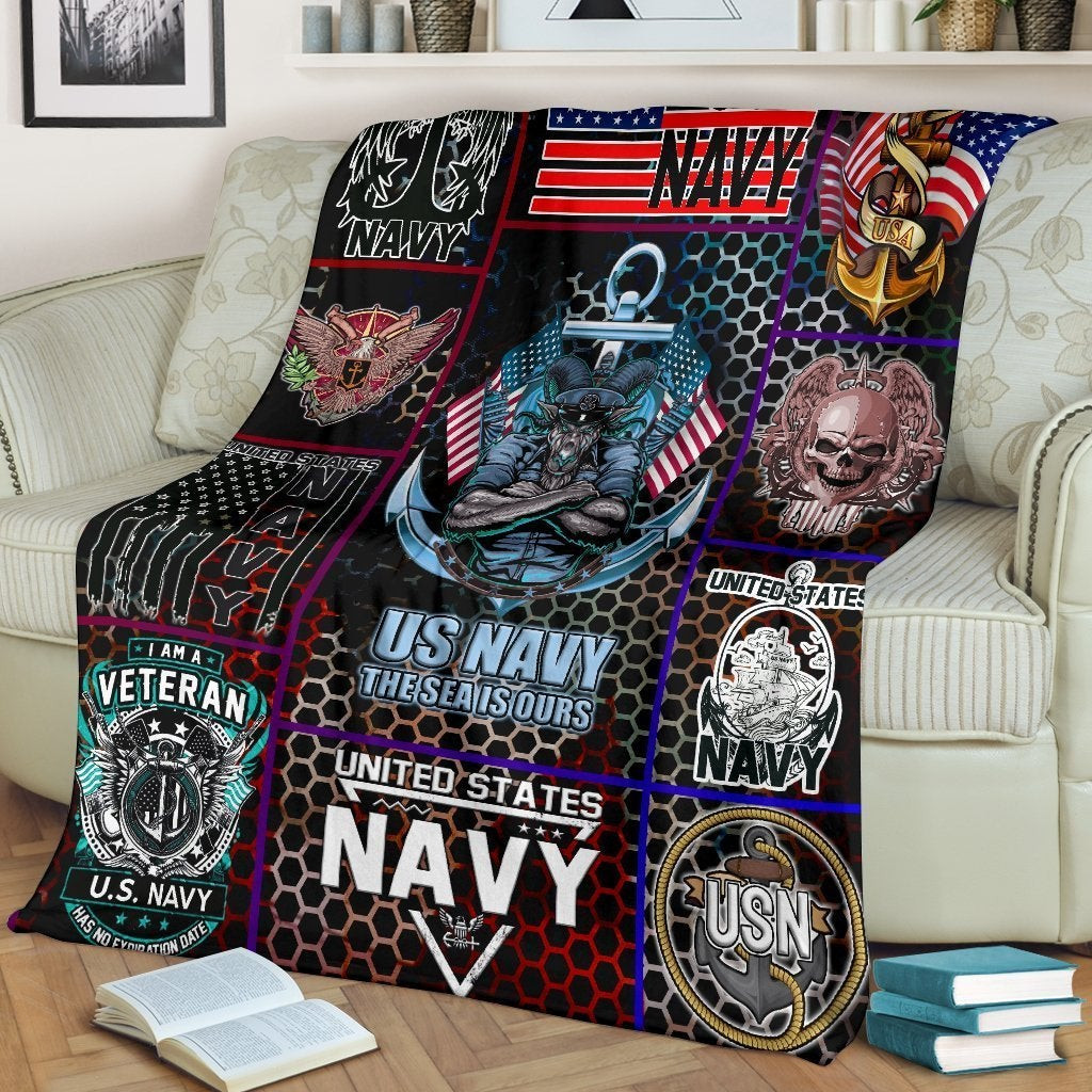 US Navy Has No Expiration Date Anchor Sea Is Ours Throw Blanket