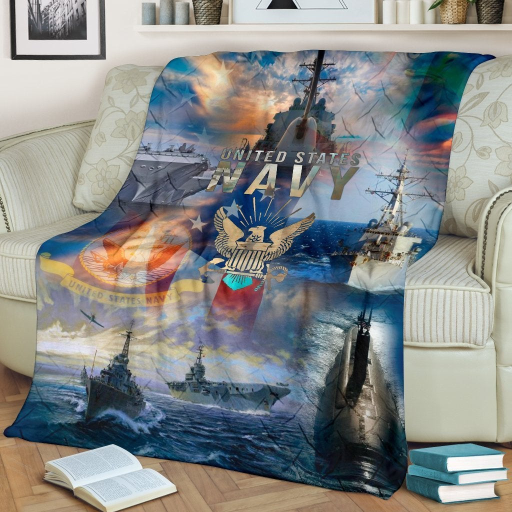 US Navy United States Navy Battle Throw Blanket