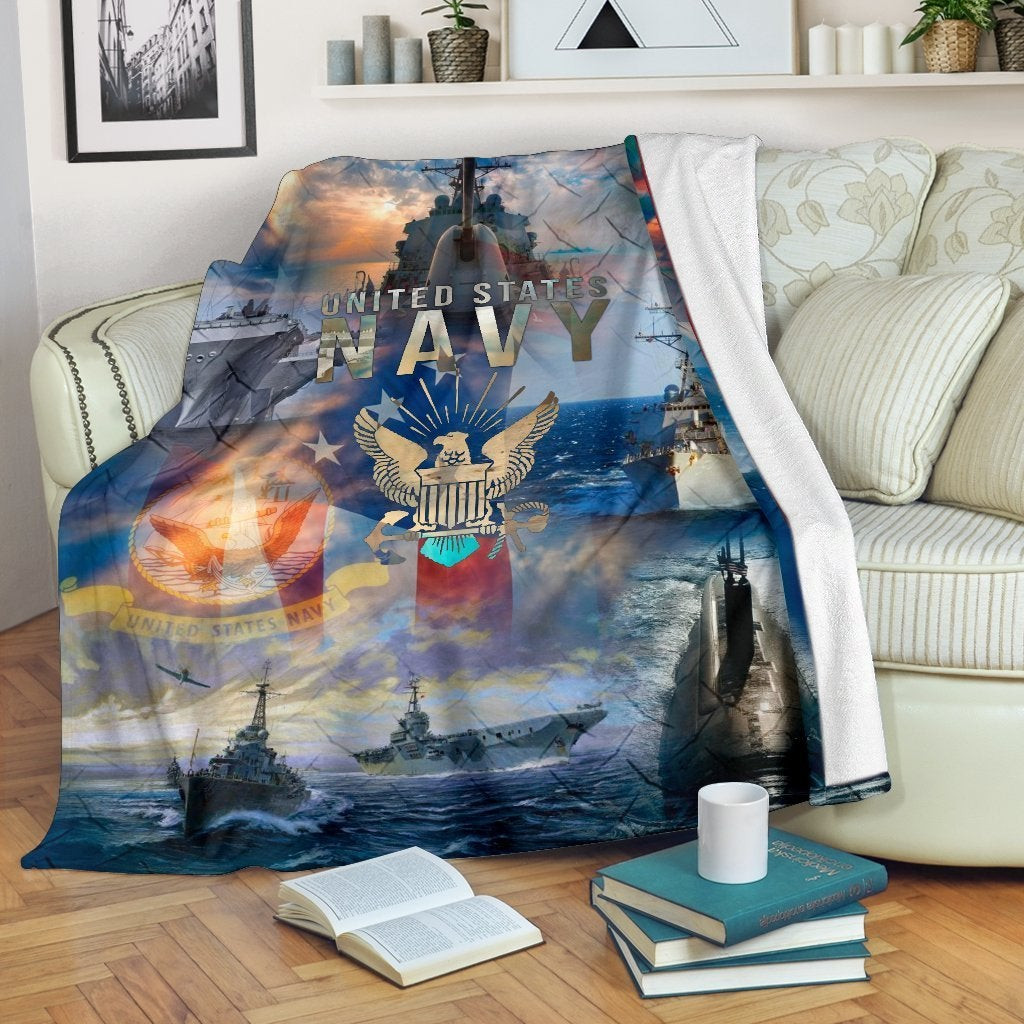 US Navy United States Navy Battle Throw Blanket