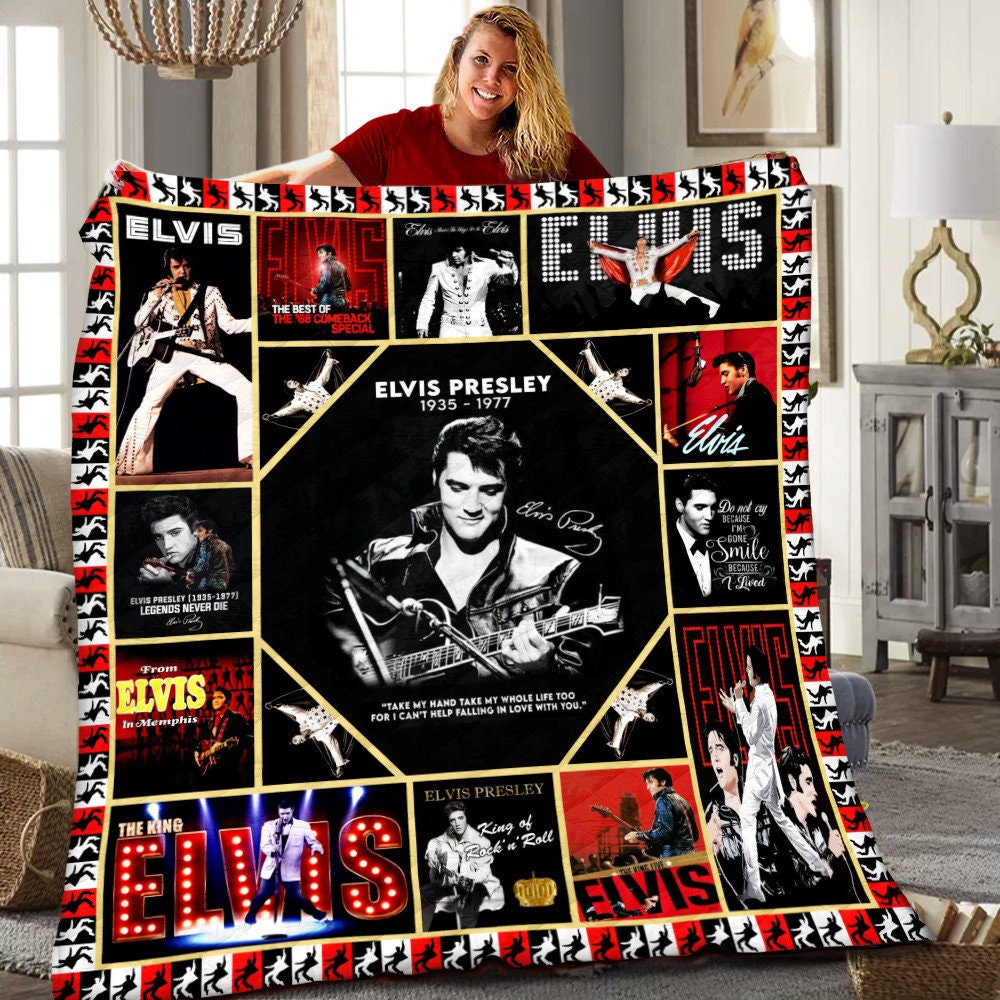 We Are Never Too Old For Elvis Presle Blanket Fan