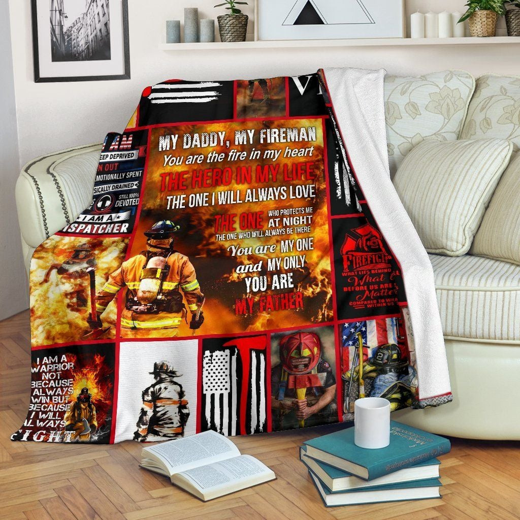 You Are My Love And My Only Firefighter Throw Blanket