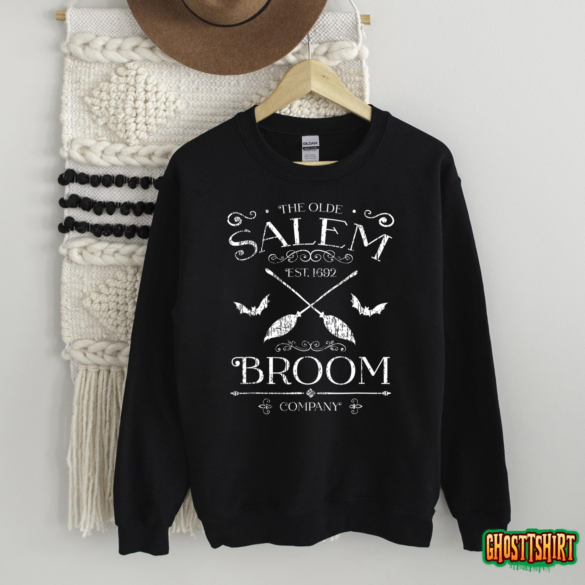 Basic Witch Salem Broom Company Halloween Witches Spell T-Shirt