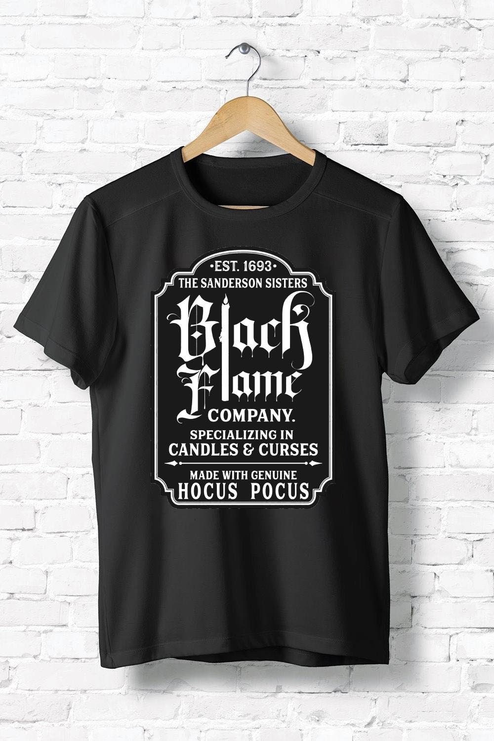 Black Flame Company Label Parody T-Shirt