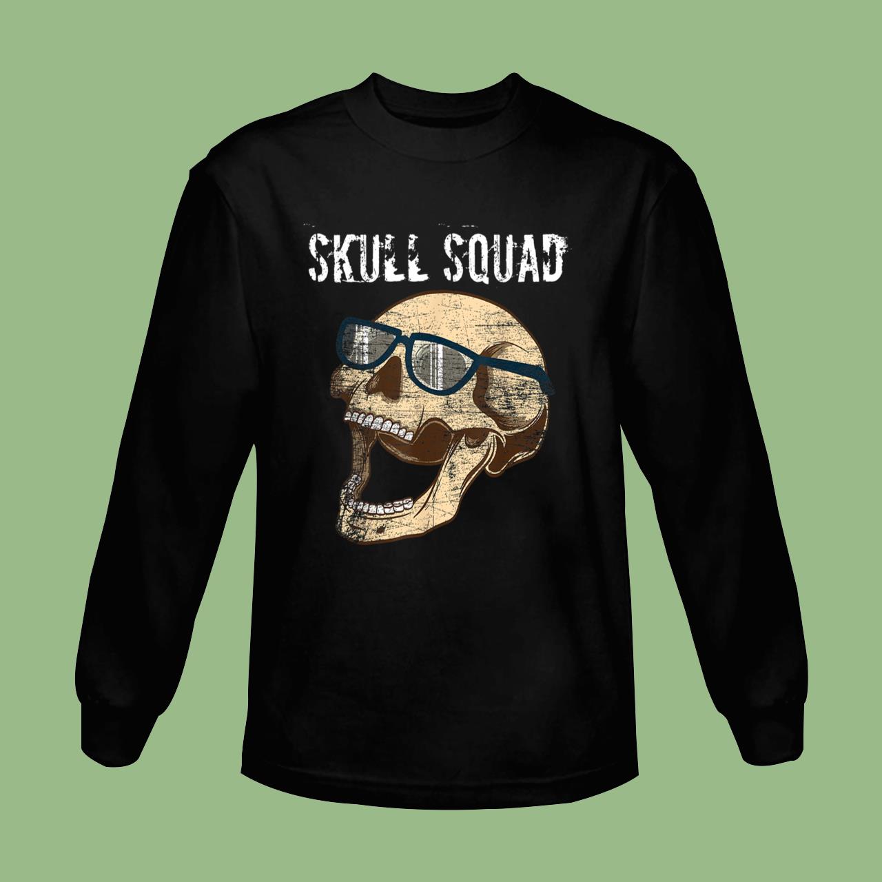 Bones Skull Squad Skeleton Halloween Horror Movies T-Shirt