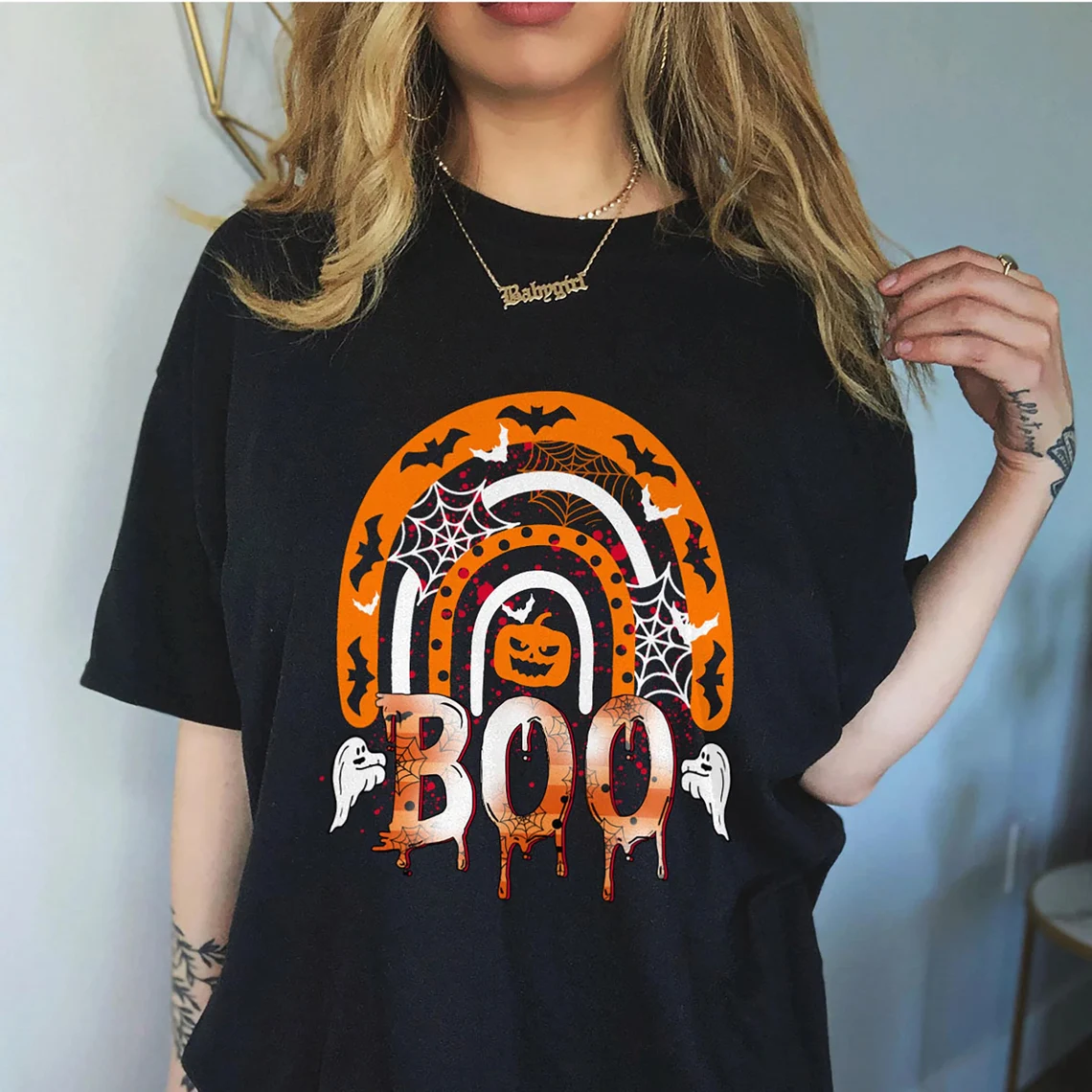 Boo Halloween T-Shirt Boo TShirt For Men And Women