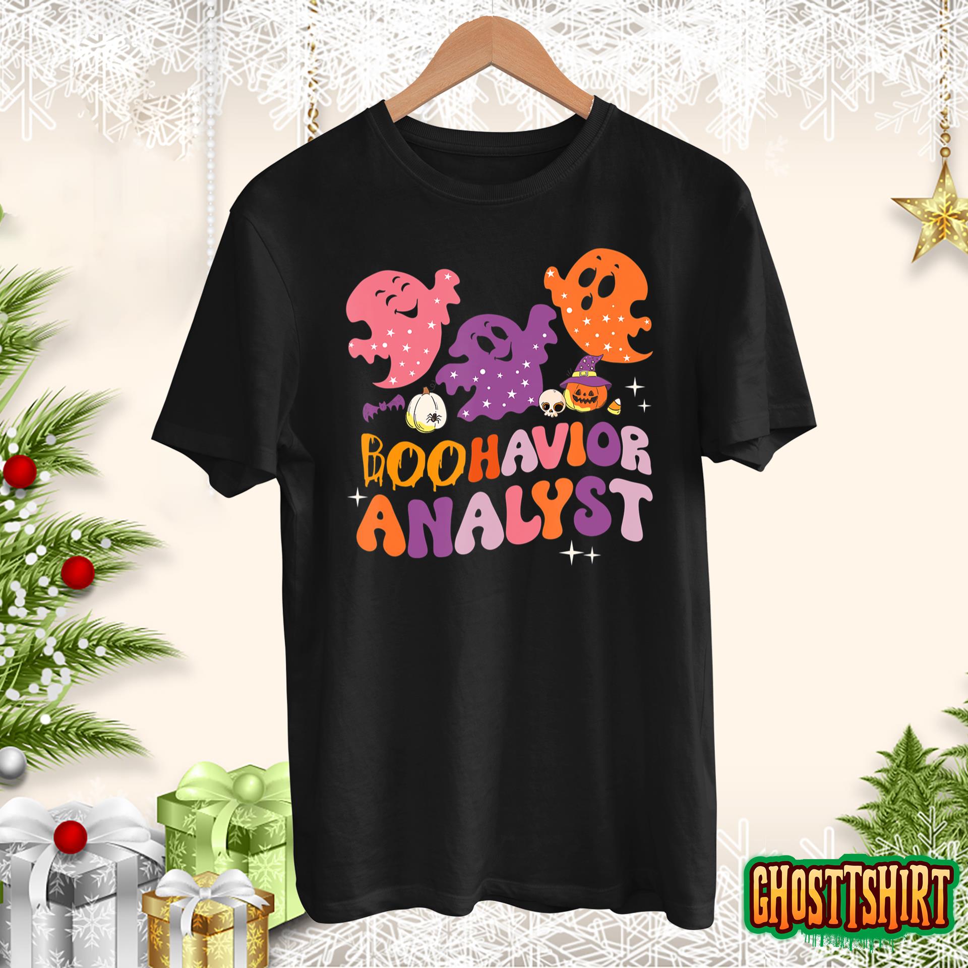 Boohavior Squad Analyst Squad ABA Therapist Halloween T-Shirt