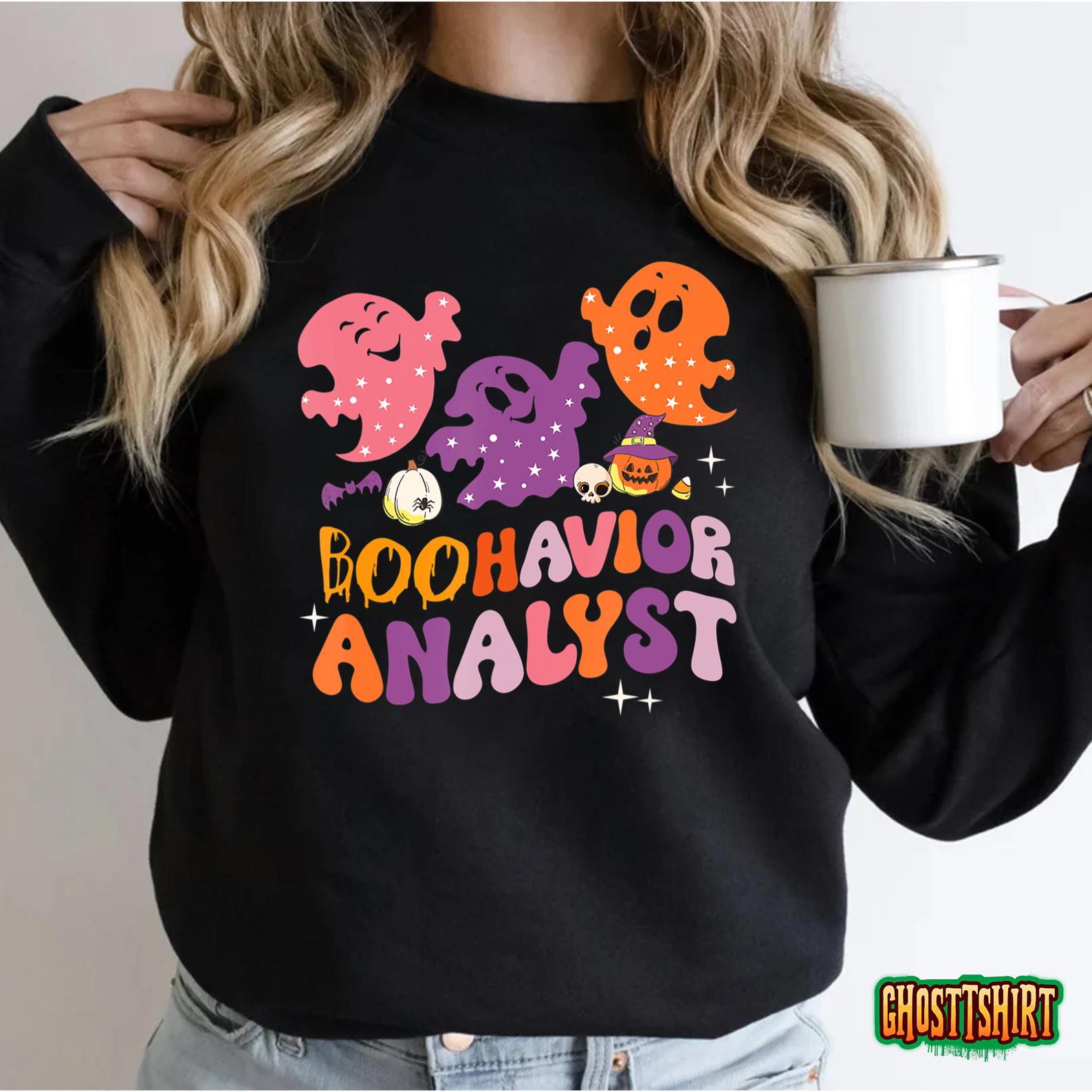 Boohavior Squad Analyst Squad ABA Therapist Halloween T-Shirt