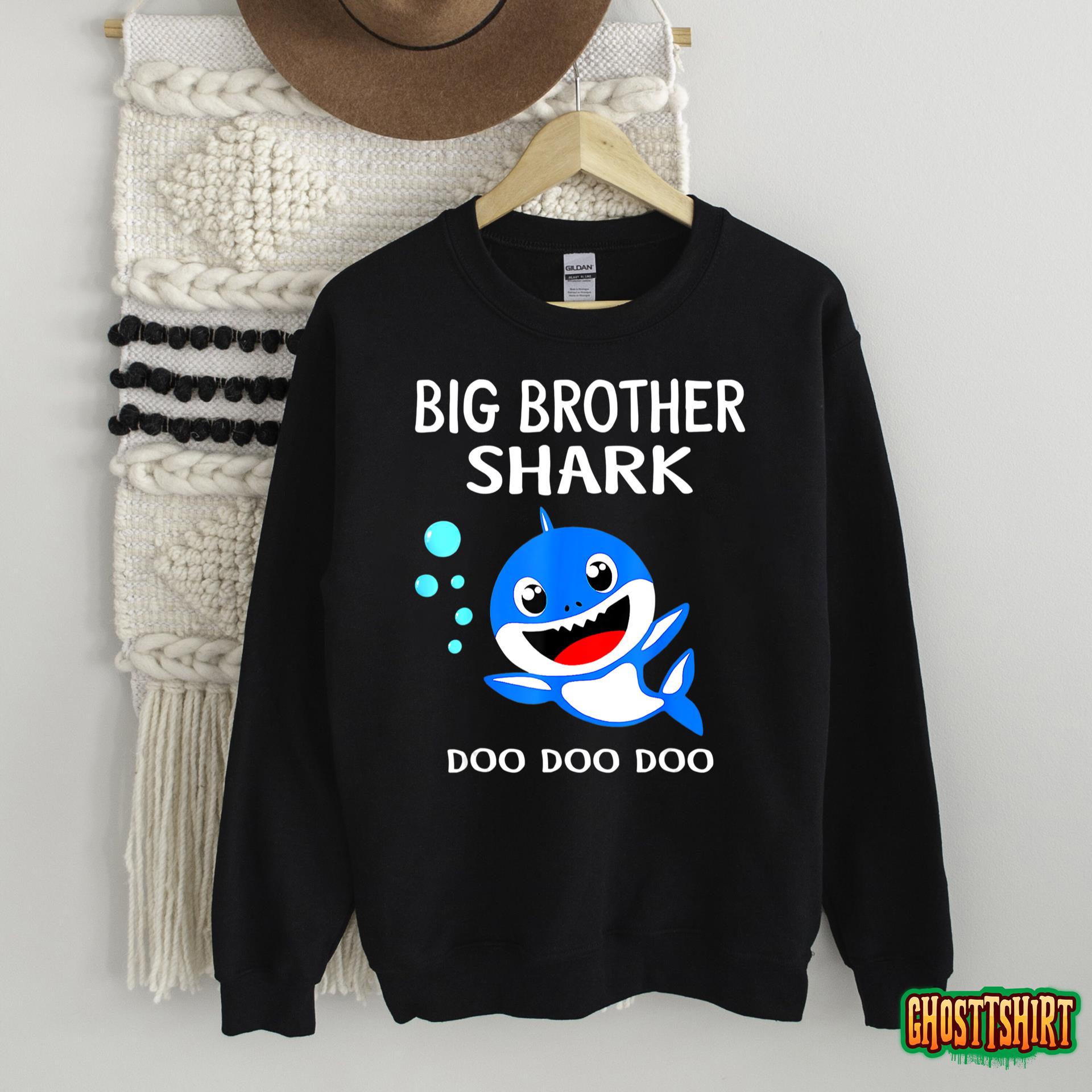 Brother Shark Shirt Halloween Christmas Boys Men Family T-Shirt