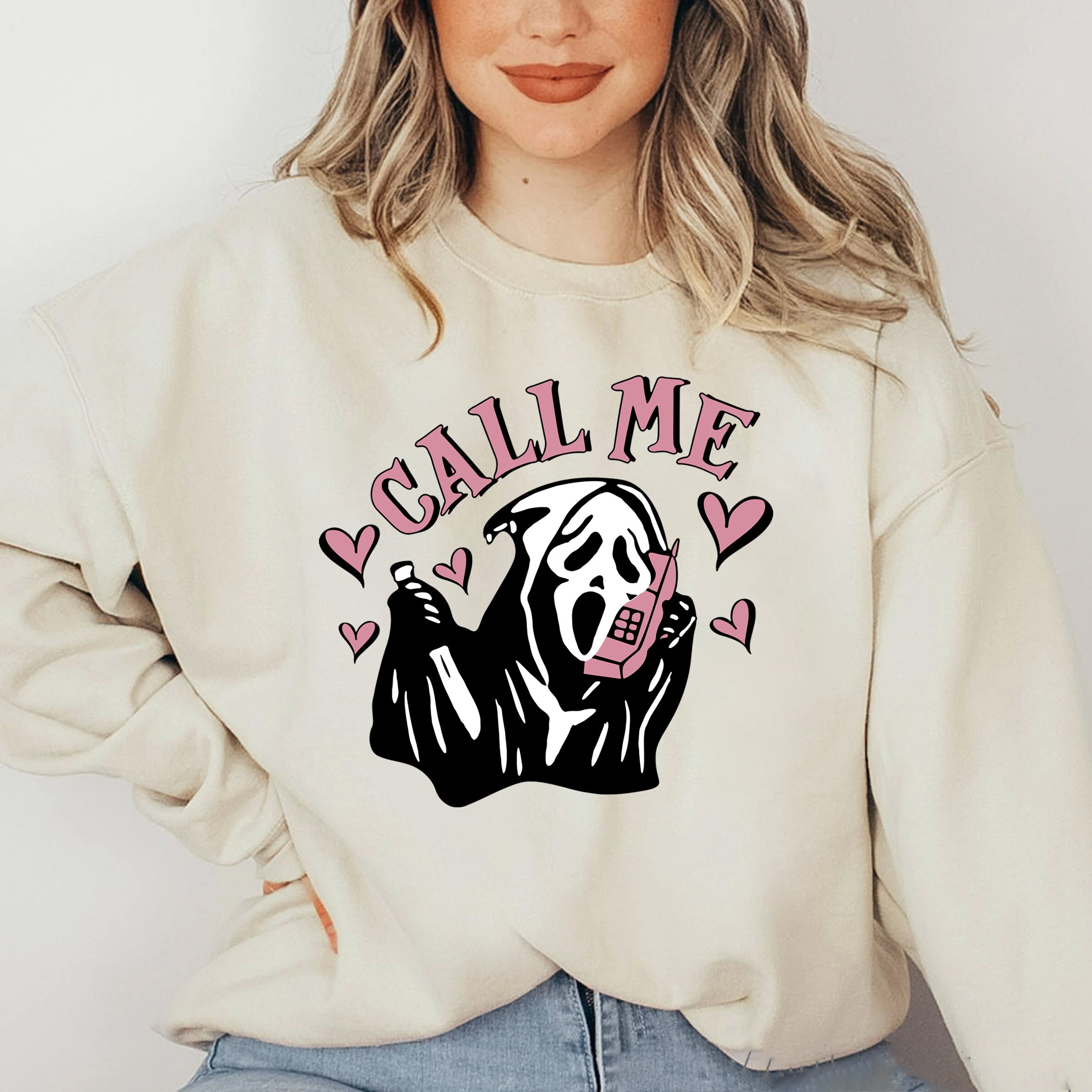 Call Me Scream Ghostface Scream Movie Sweatshirt