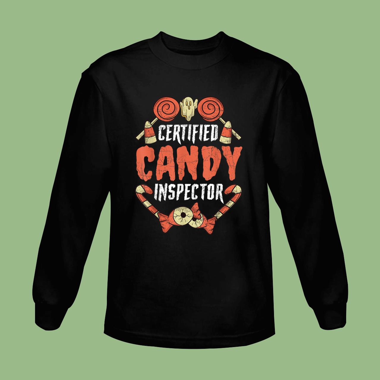 Certified Candy Inspector Funny Halloween Classic Quote T-Shirt