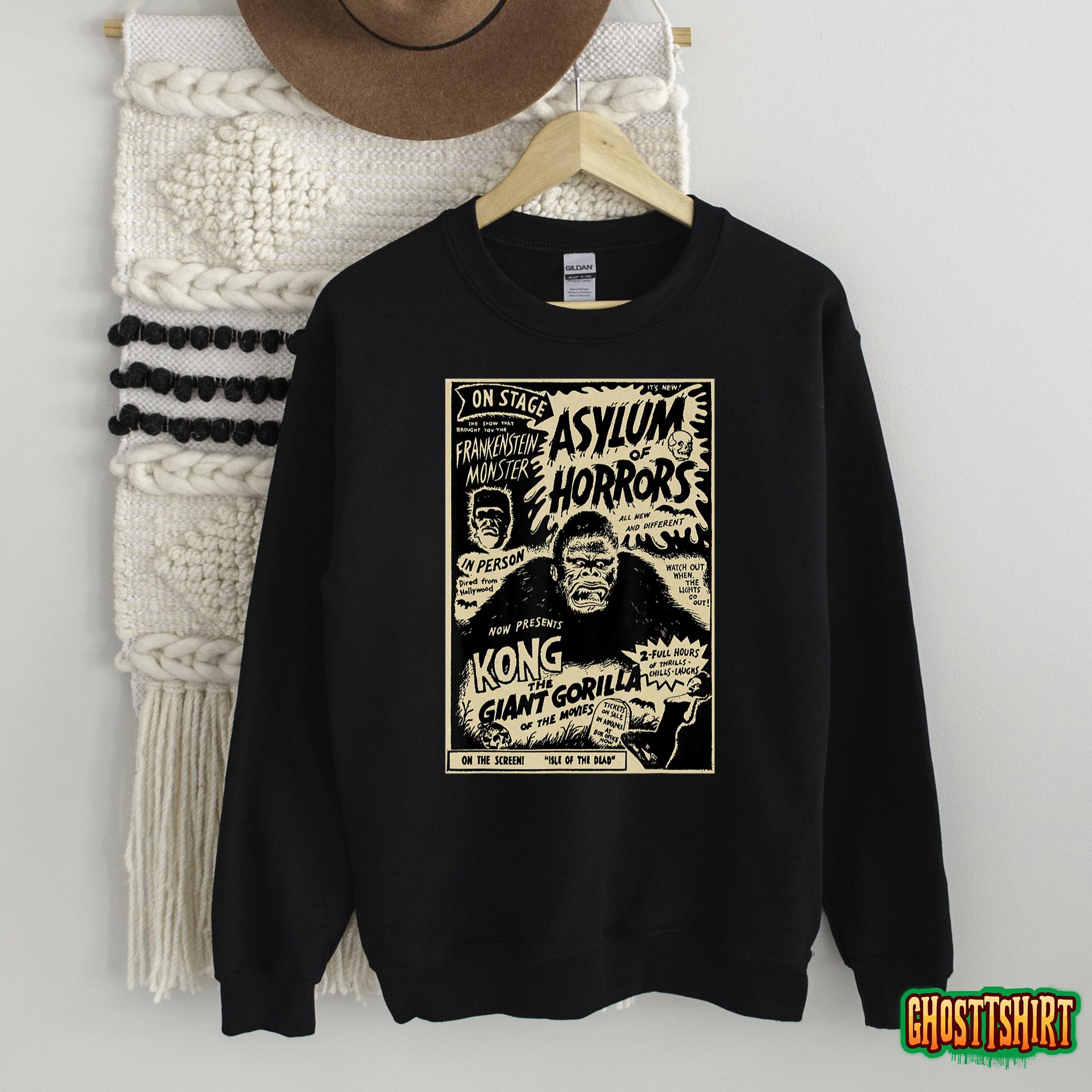 Classic Horror Movie Poster Vintage Halloween Monster Sweatshirt