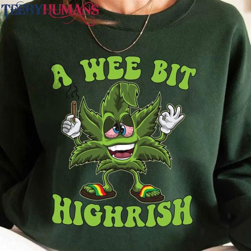 A Wee Bit Highrish Sweatshirt Shirt St Patrick T-Shirt