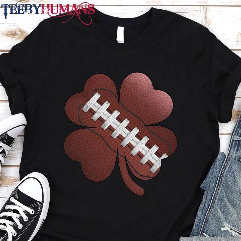 American Football Lover Shamrock St Patricks Day Boys T-Shirt Sweatshirt Classic