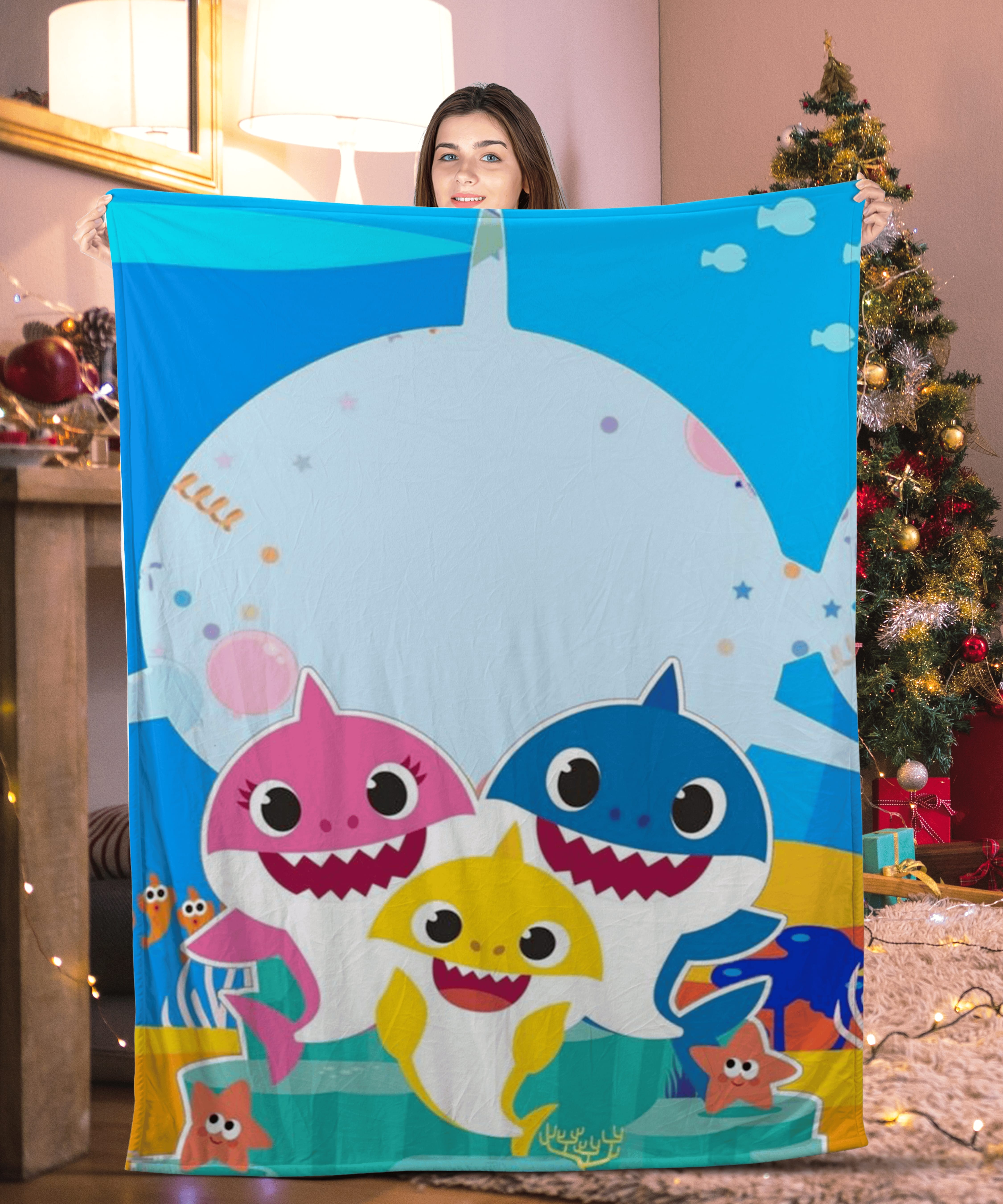 Baby Shark Musical Warm Shark Blanket